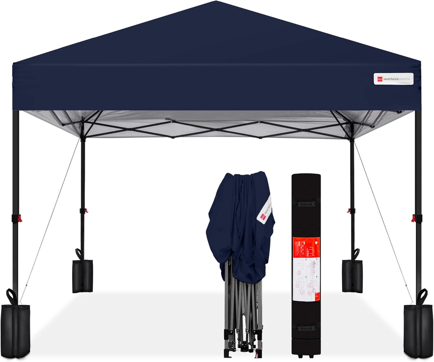 Best Choice Products 10x10ft 1-Person Setup Pop Up Canopy Tent Instant Portable...