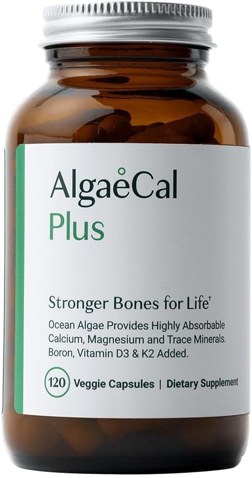 High-Quality ALGAECAL Organic Red Algae Calcium Supplement, Special Bone Density...