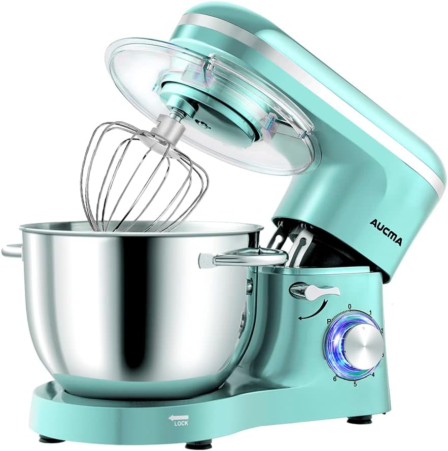 Aucma Stand Mixer, 6.2L Food Mixer, Electric Kitchen Mixer with Bowl, Dough Hook...