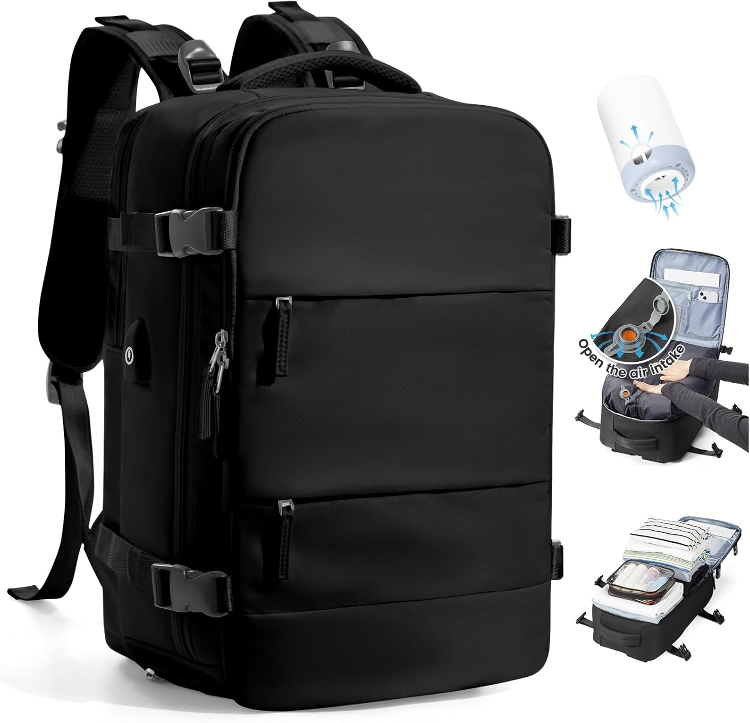 Unique SZLX Travel Backpack, Special Backpack with Vacuum Pump, Innovative Ryana...