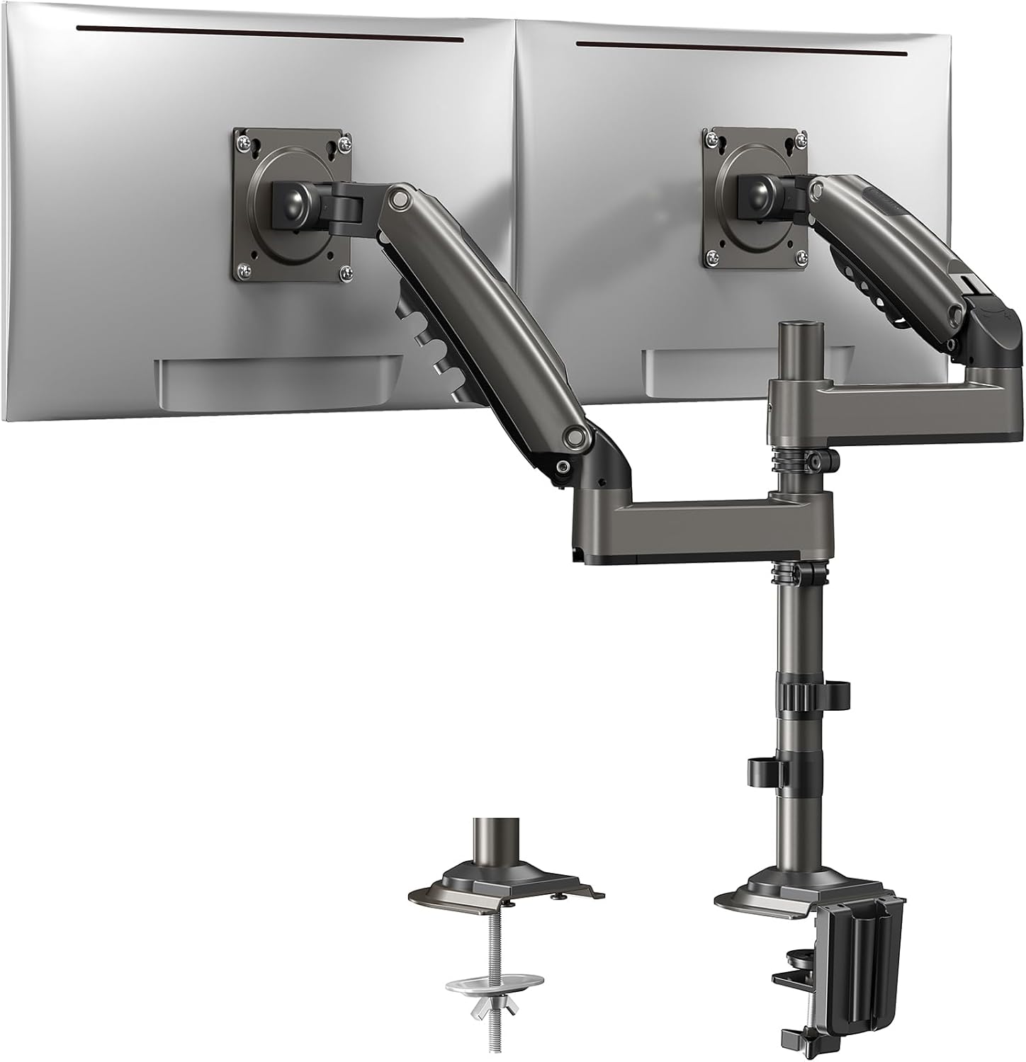 HUANUO Taller Dual Monitor Stand Long Arms for 13 to 32 inch Screens, Monitor Ar...