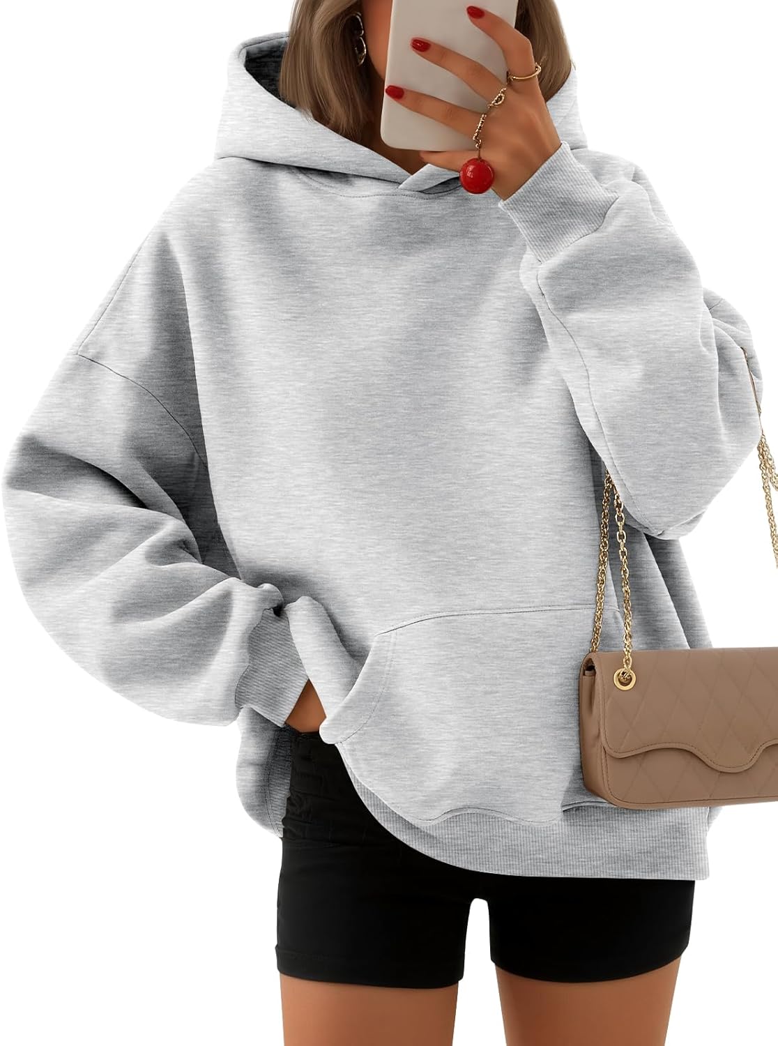 EFAN Womens Hoodies Oversized Sweatshirts Pullover Fleece Sweaters Long Sleeve W...