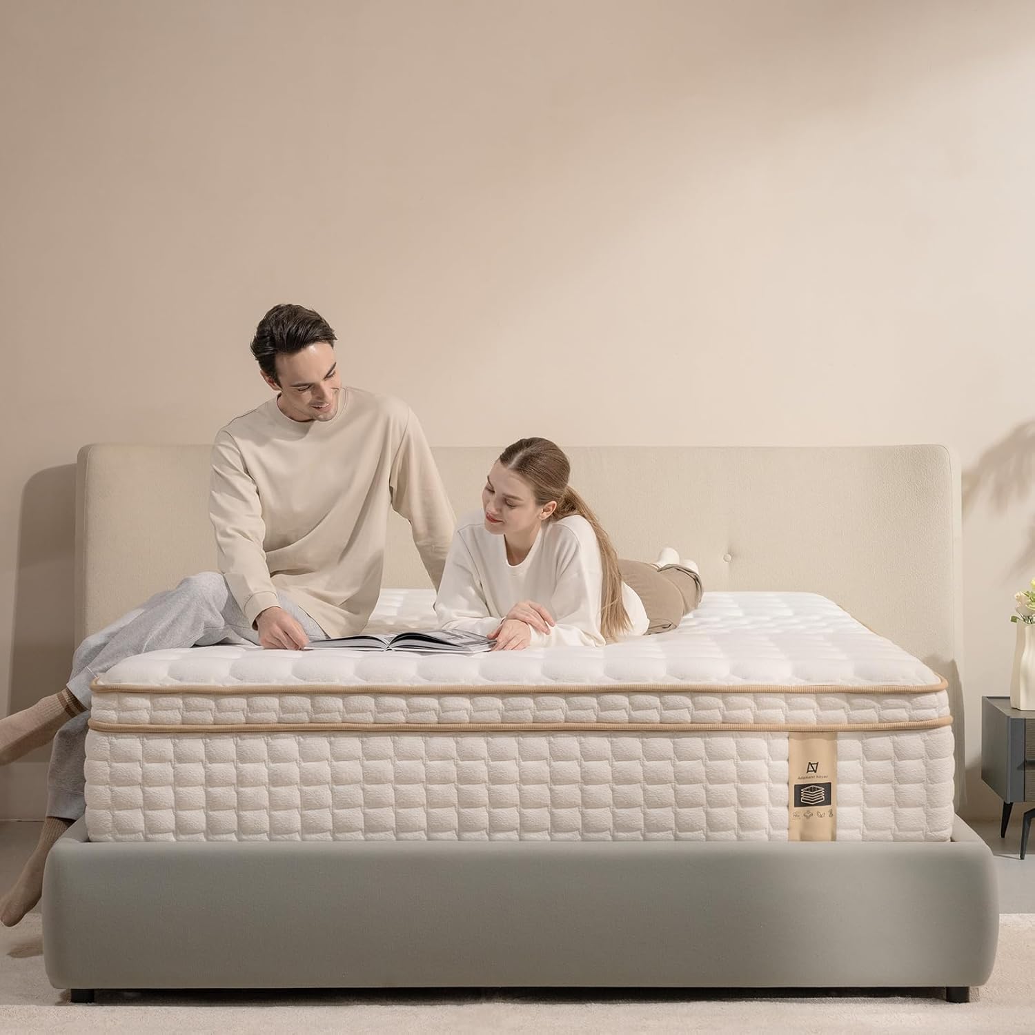 Queen Mattress,12 Inch Queen Size Mattresses in a Box,Memory Foam Hybrid Mattres...