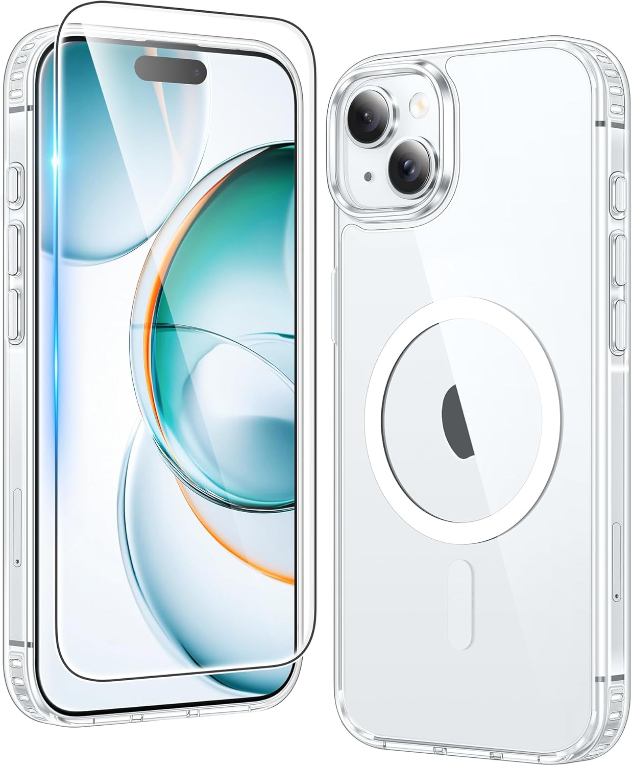 FNTCASE for iPhone 15 Case: for iPhone 14 | iPhone 13 Case Support Magnetic Char...
