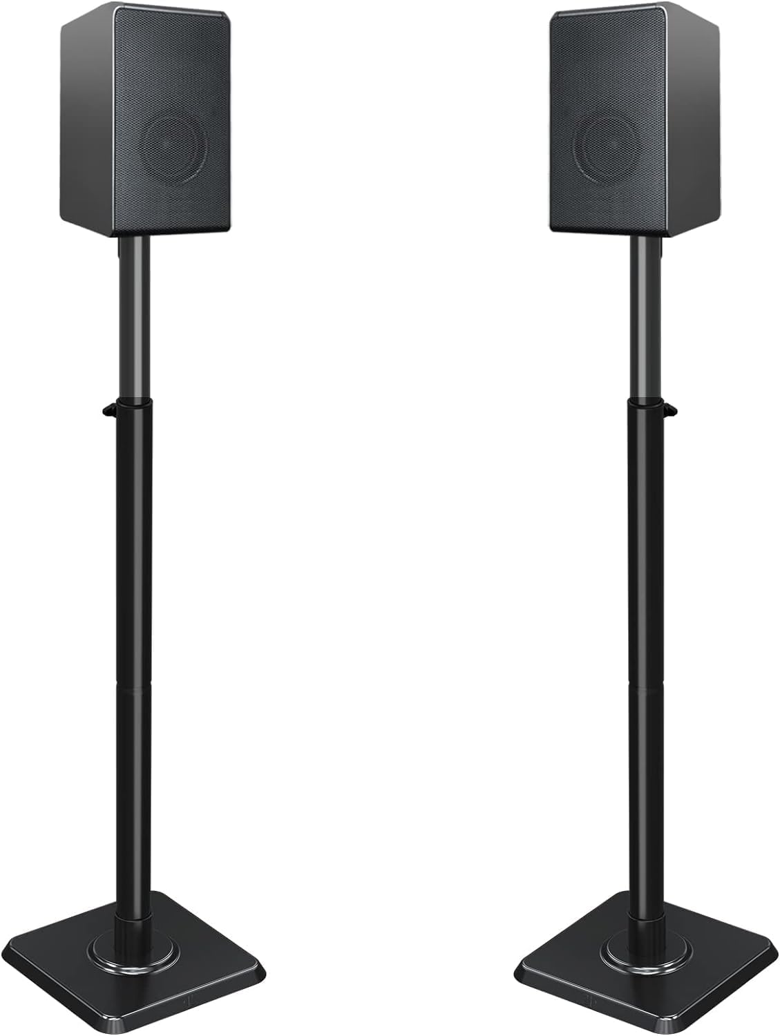 Mounting Dream Speaker Stands Height-Adjustable for Satellites up to 5 kg, Set o...