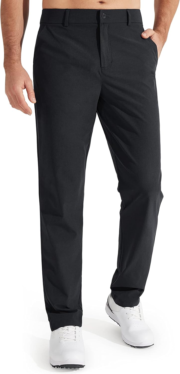 Libin Mens Golf Pants Stretch Work Dress Pants 30"/32"/34" Quick Dry Lightweight...