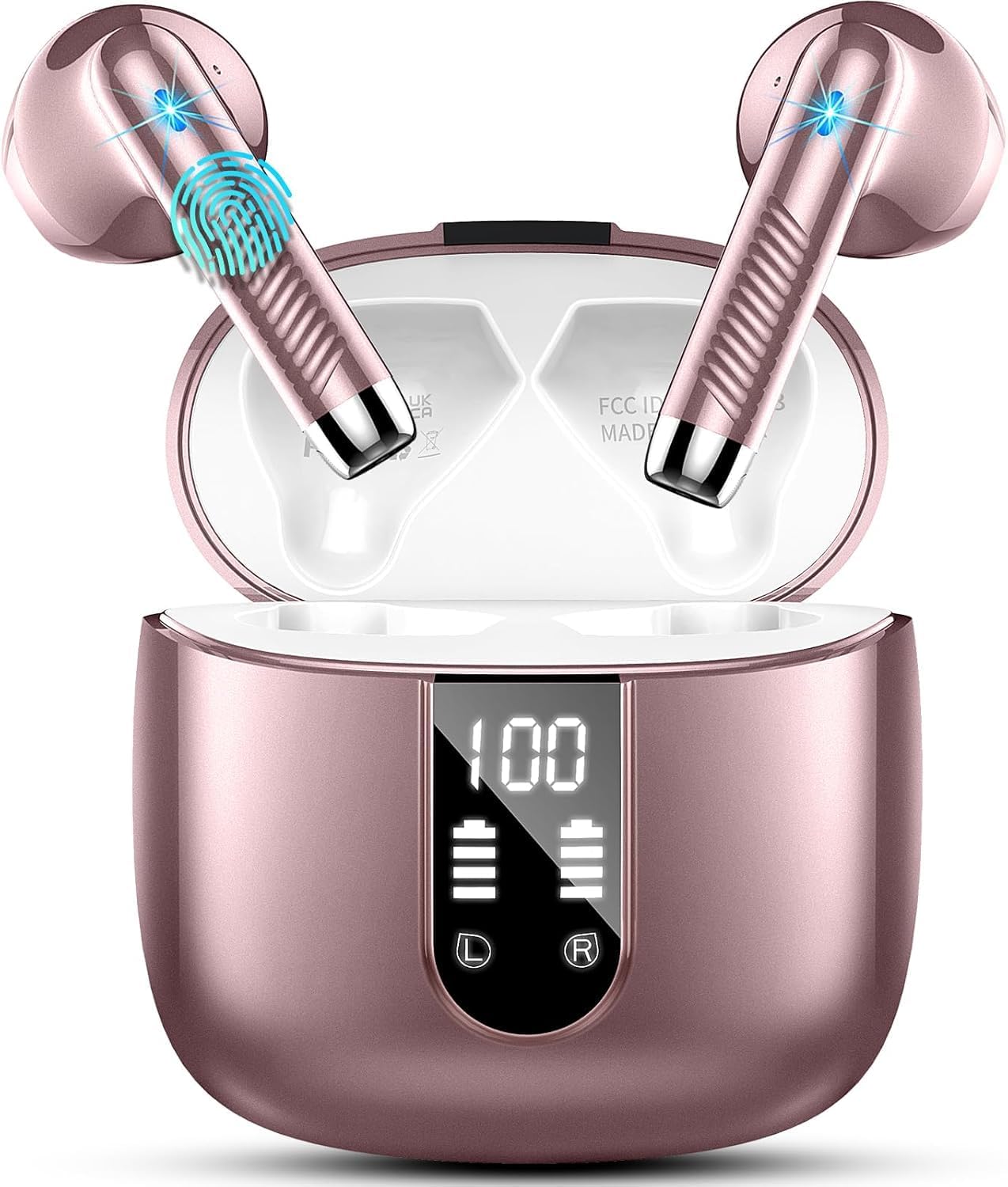 Wireless Earbuds, Bluetooth 5.4 Headphones in Ear 2025 Wireless Earphones with 4...