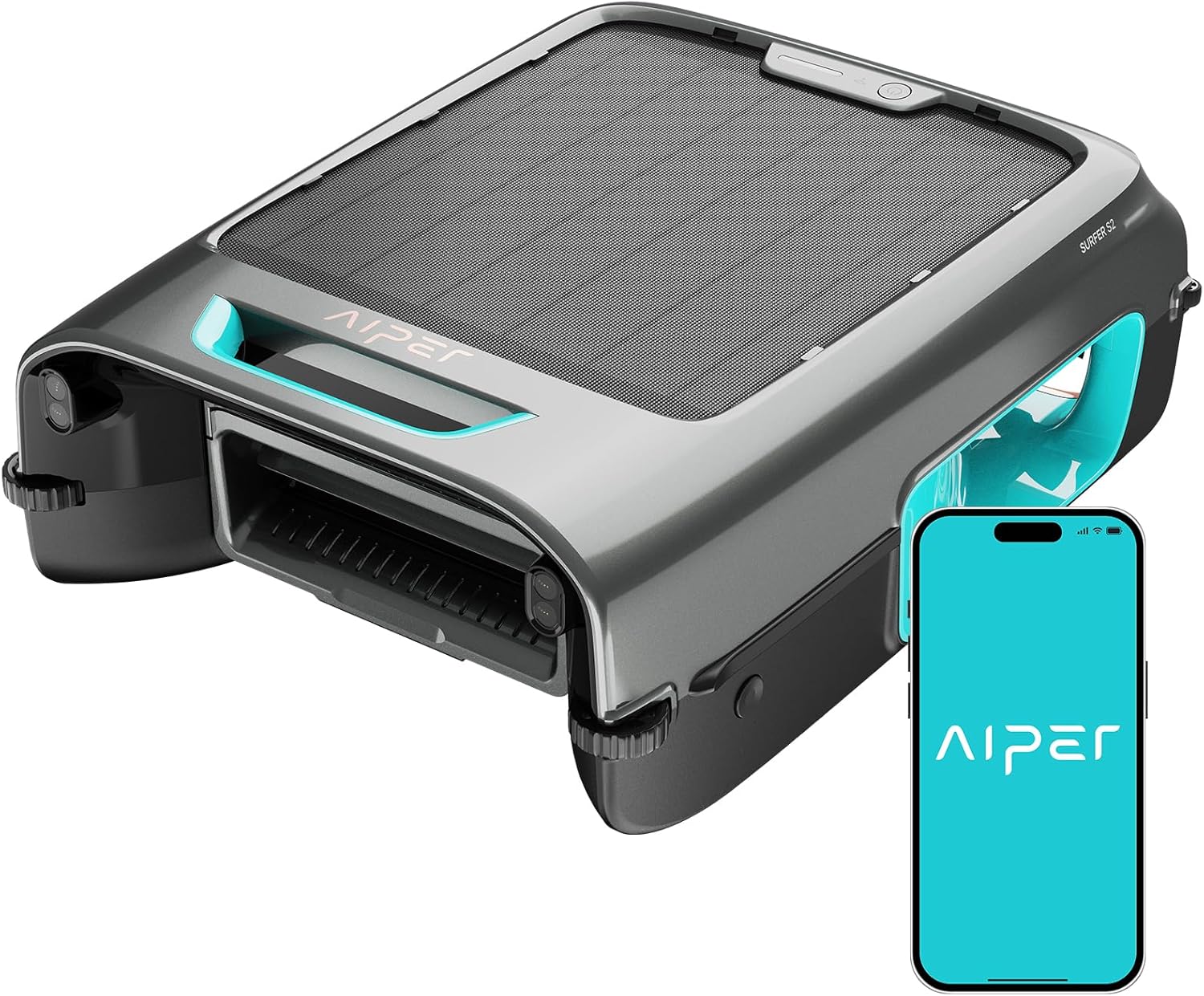 AIPER Surfer S2 Pool Skimmer, Special Robotic Solar Pool Skimmer with APP Suppor...