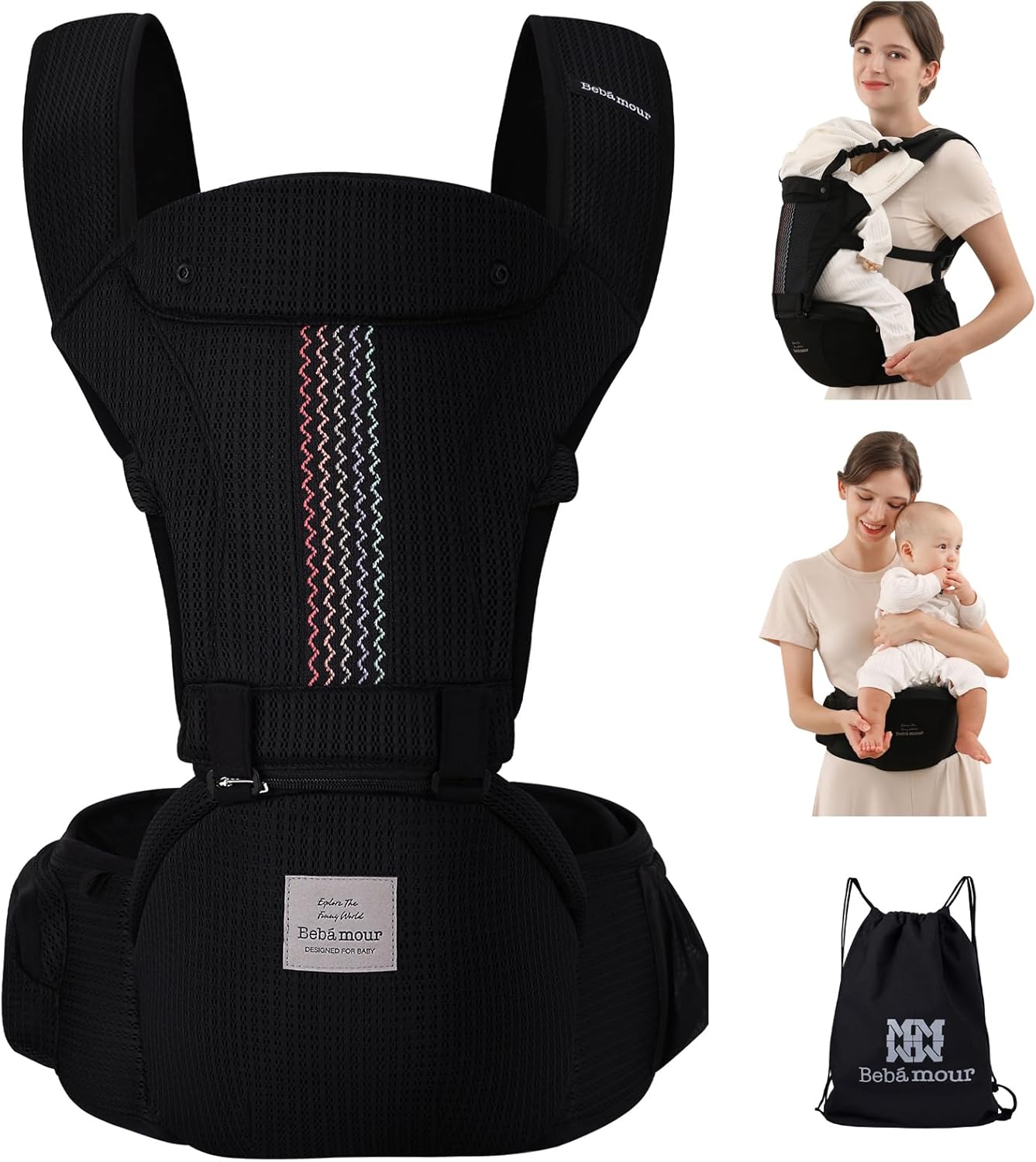 Bebamour Baby Carrier, Special Newborn to Toddler Carrier with Innovative Hipsea...