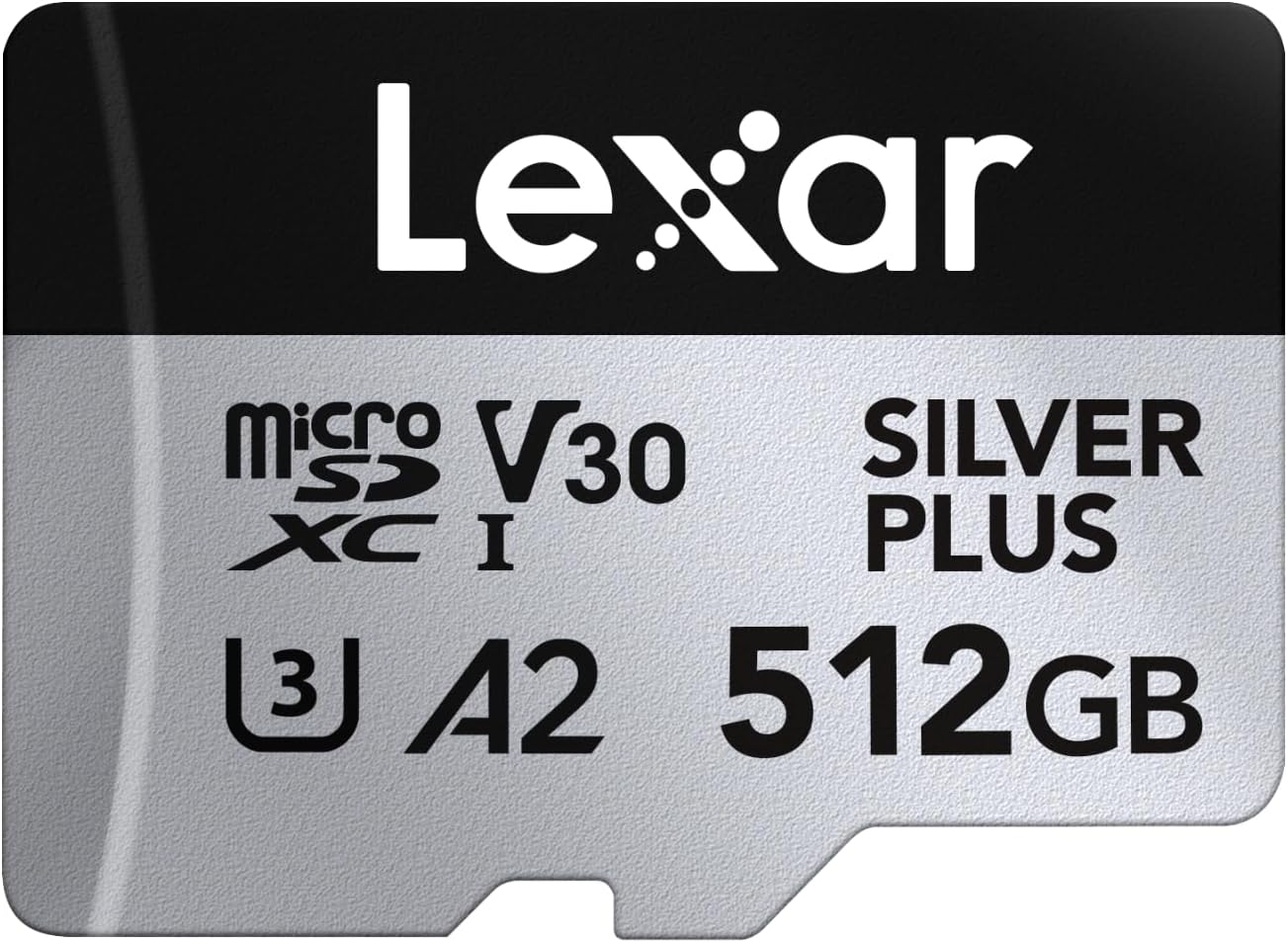 High-Performance Lexar Silver Plus Micro SD Card, Efficient 512 GB Memory Card,...