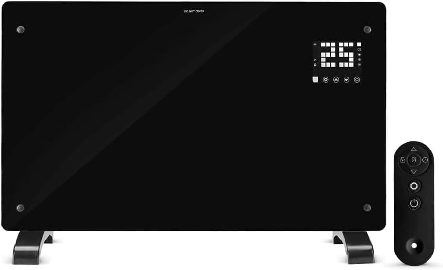 Devola Smart Electric Glass Panel Heater, Unique Wifi Enabled Heater 2000W, High...