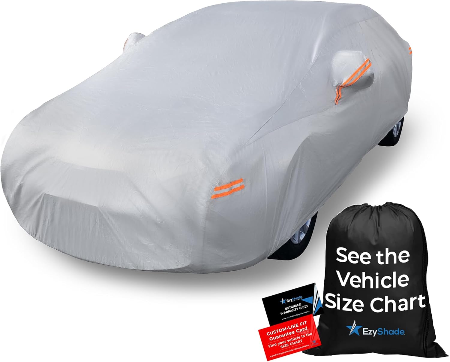 EzyShade Car Cover, Special 10-Layer Waterproof All Weather Protection, Innovati...