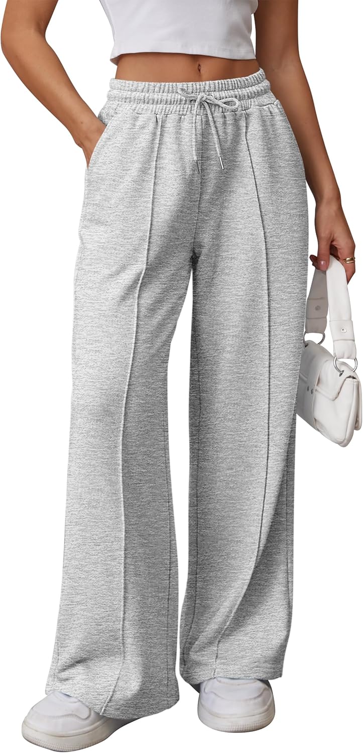 ATHMILE Fashion Sweatpants, Special Womens Wide Leg Sweatpants, High-Quality Hig...