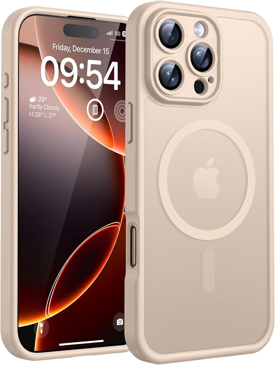 TOCOL Magnetic for iPhone 16 Pro Case, Upgraded Full Camera Protection, Compatib...
