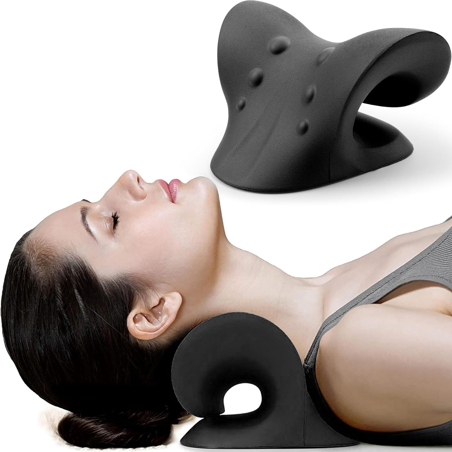 RESTCLOUD Neck and Shoulder Relaxer, Cervical Traction Device for TMJ Pain Relie...