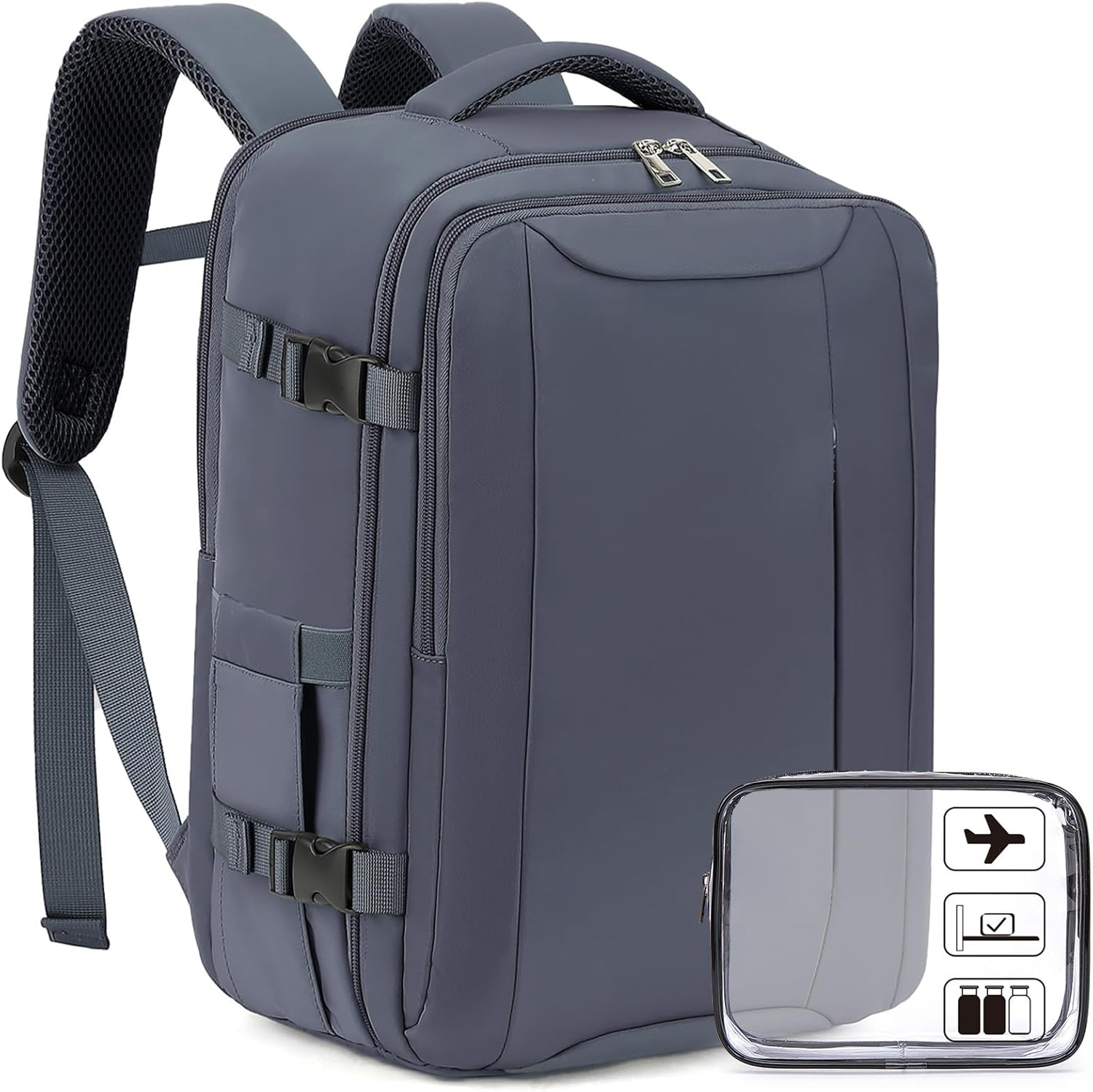 Xkdoai for Easyjet Cabin Bag 45x36x20, Travel Backpack with TSA Approved Clear B...