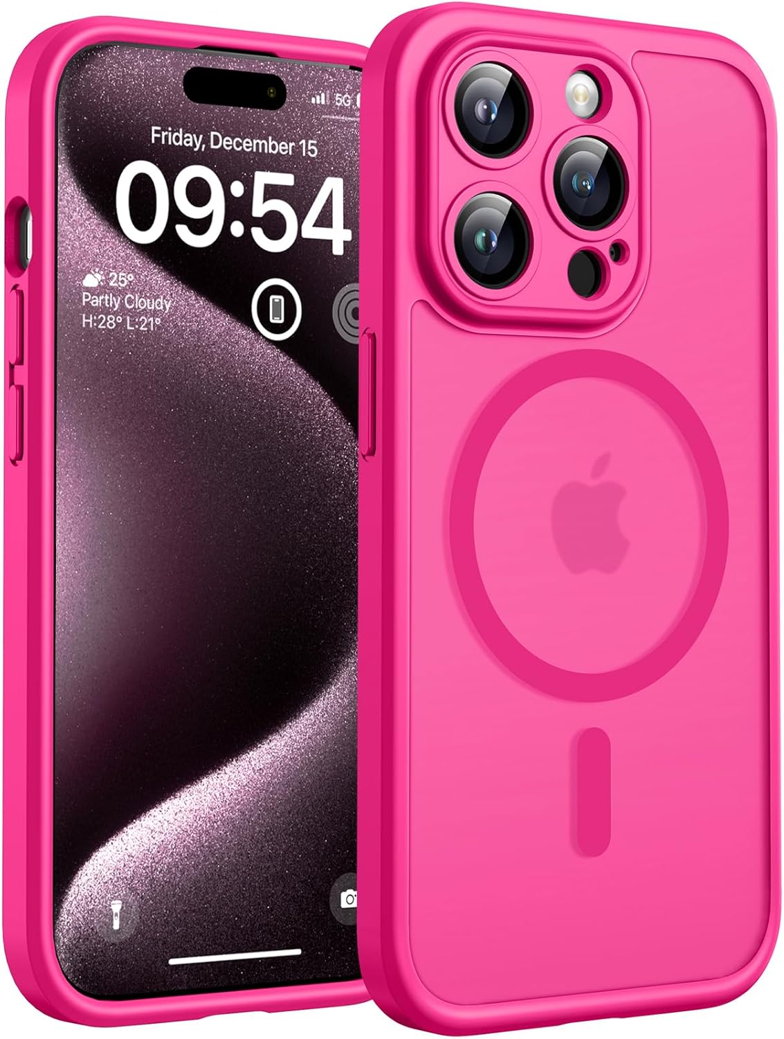 TOCOL Magnetic for iPhone 15 Pro Case, Upgraded Full Camera Protection, Compatib...