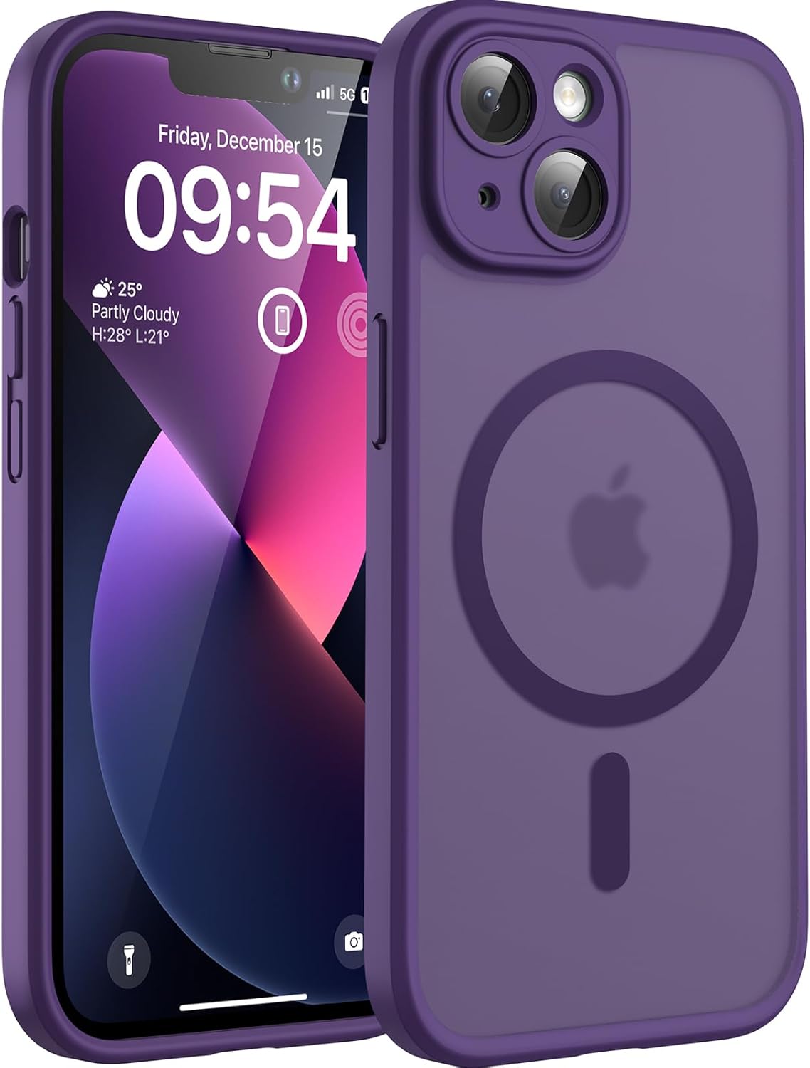 TOCOL Magnetic for iPhone 13 Case, Upgraded Full Camera Protection, Compatible w...