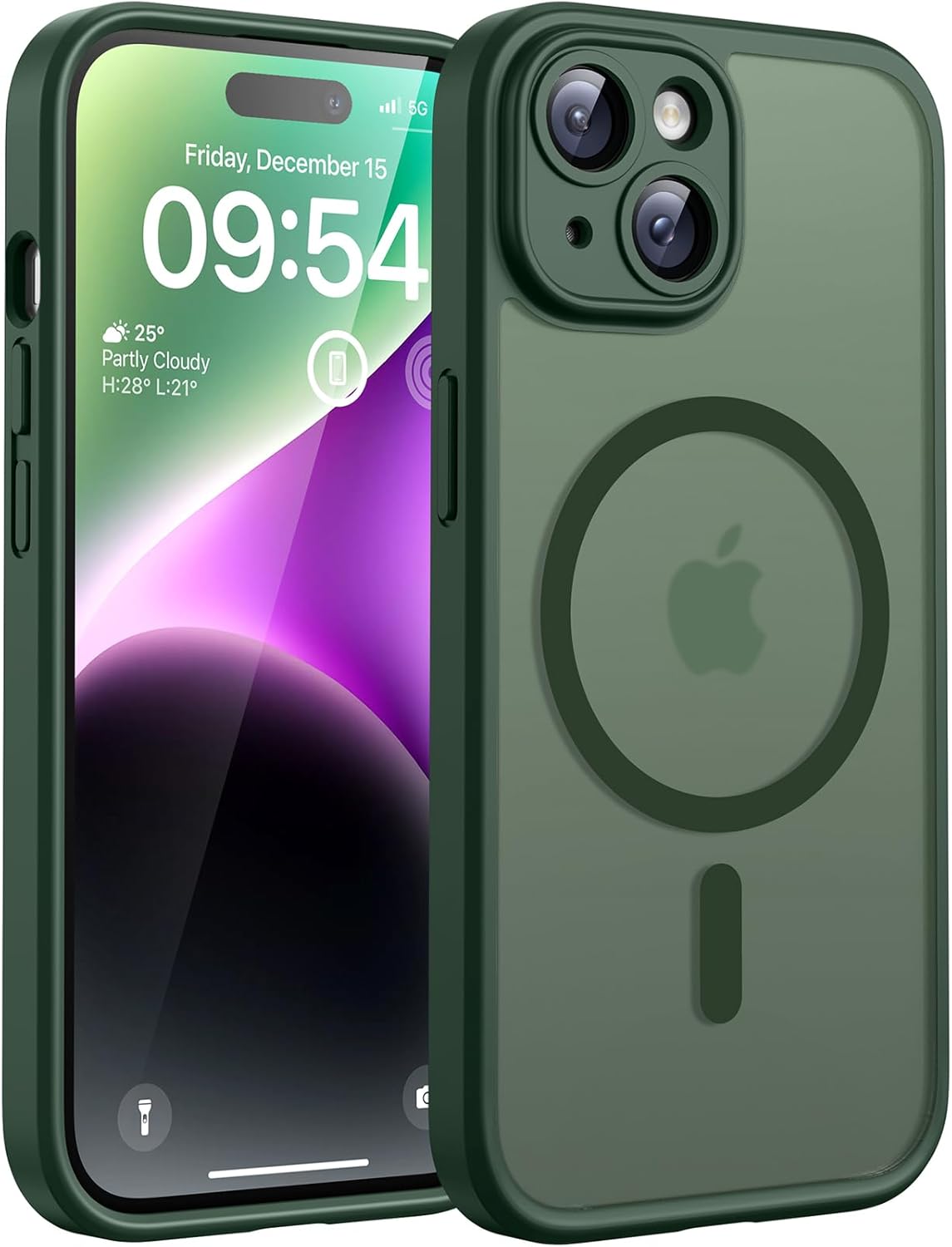 TOCOL Magnetic for iPhone 14 Case, Upgraded Full Camera Protection, Compatible w...
