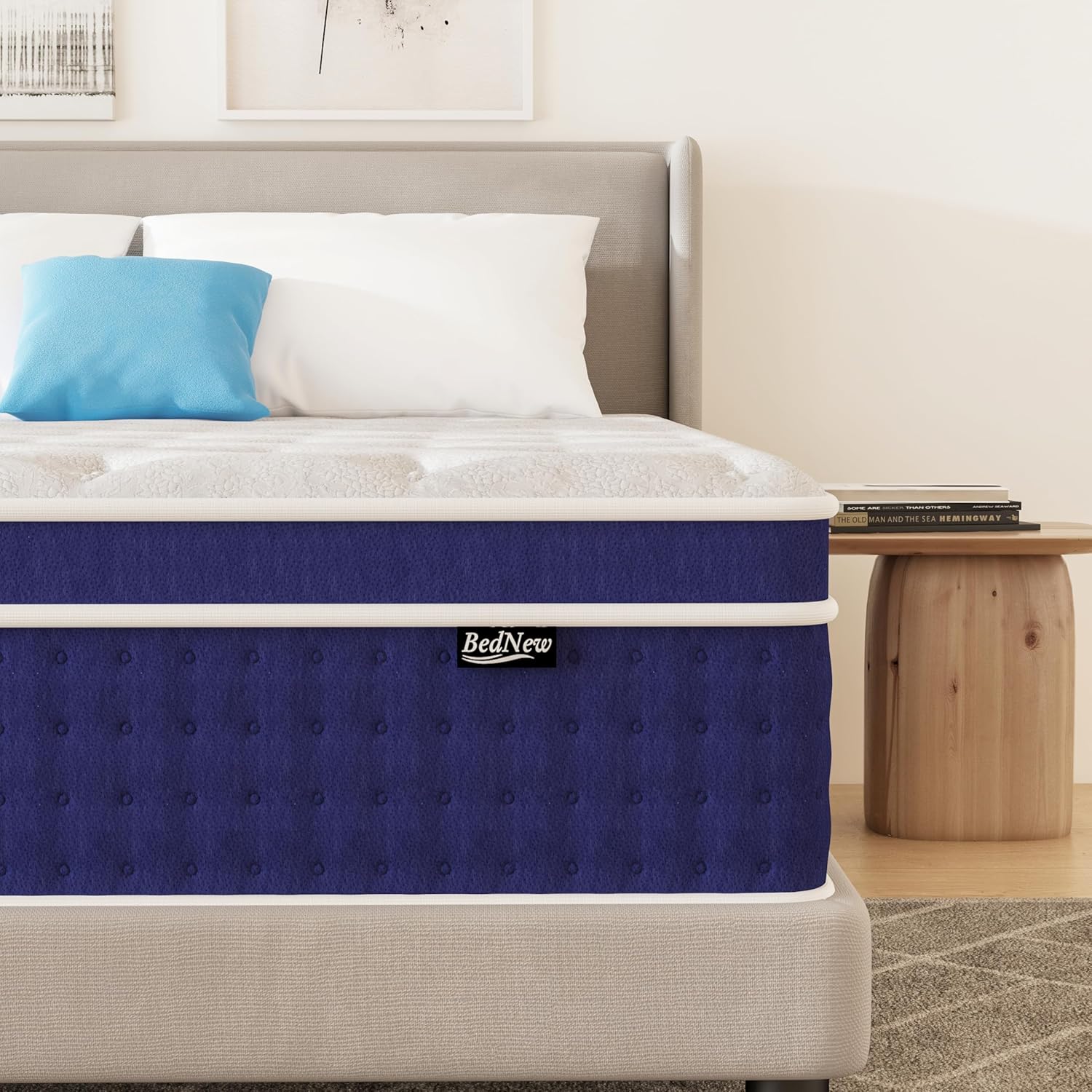 Bednew King Size Mattress, Special Mattress with Medium Firm Comfort, High-Quali...