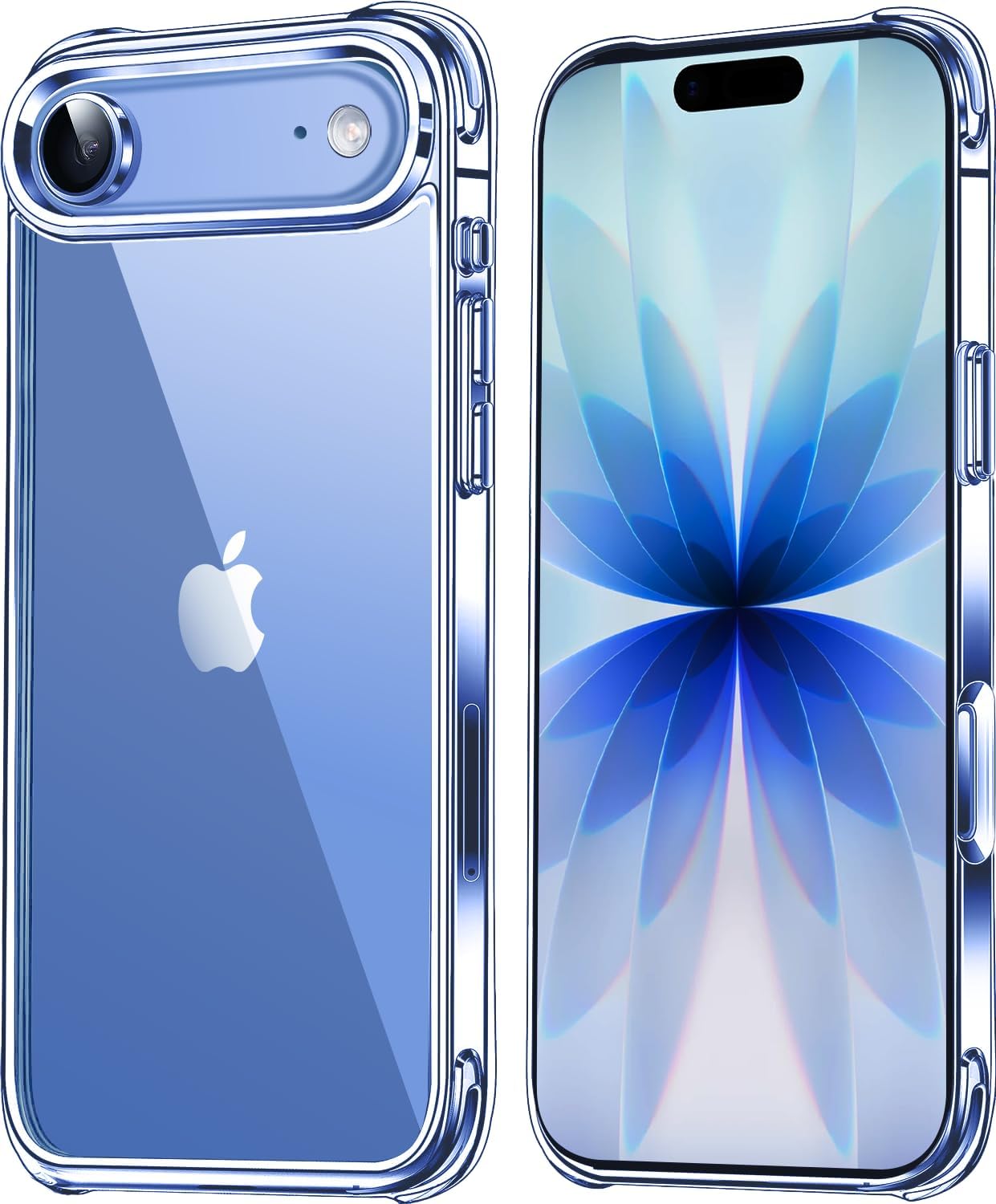 Mkeke for iPhone Air Case Clear, [Not Yellowing] [Military-Grade Drop Protection...