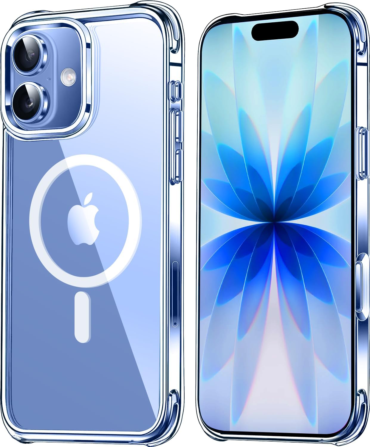 Mkeke Magnetic Clear Case for Phone 17, Compatible with MagSafe, Military-Grade...