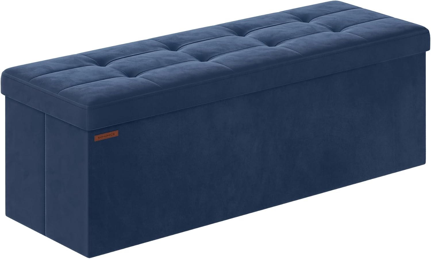 SONGMICS Storage Ottoman, Special Foldable Small Ottoman Foot Rest, Innovative C...
