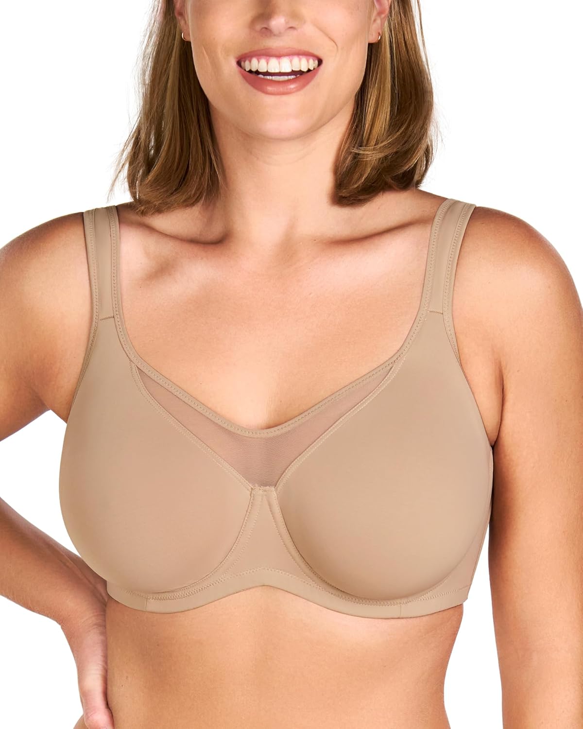 HSIA Minimizer Bra, Special Full Coverage Plus Size Bra, Innovative T-Shirt Bra...