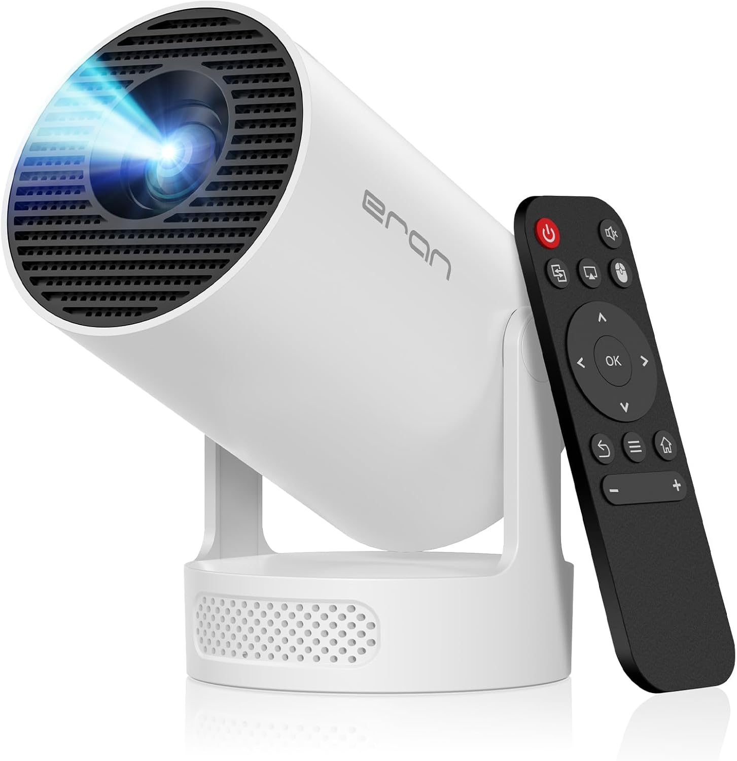 Mini Portable Projector with 4K Support, Bluetooth 5.4 WIFI6, 5watt Sound Base S...