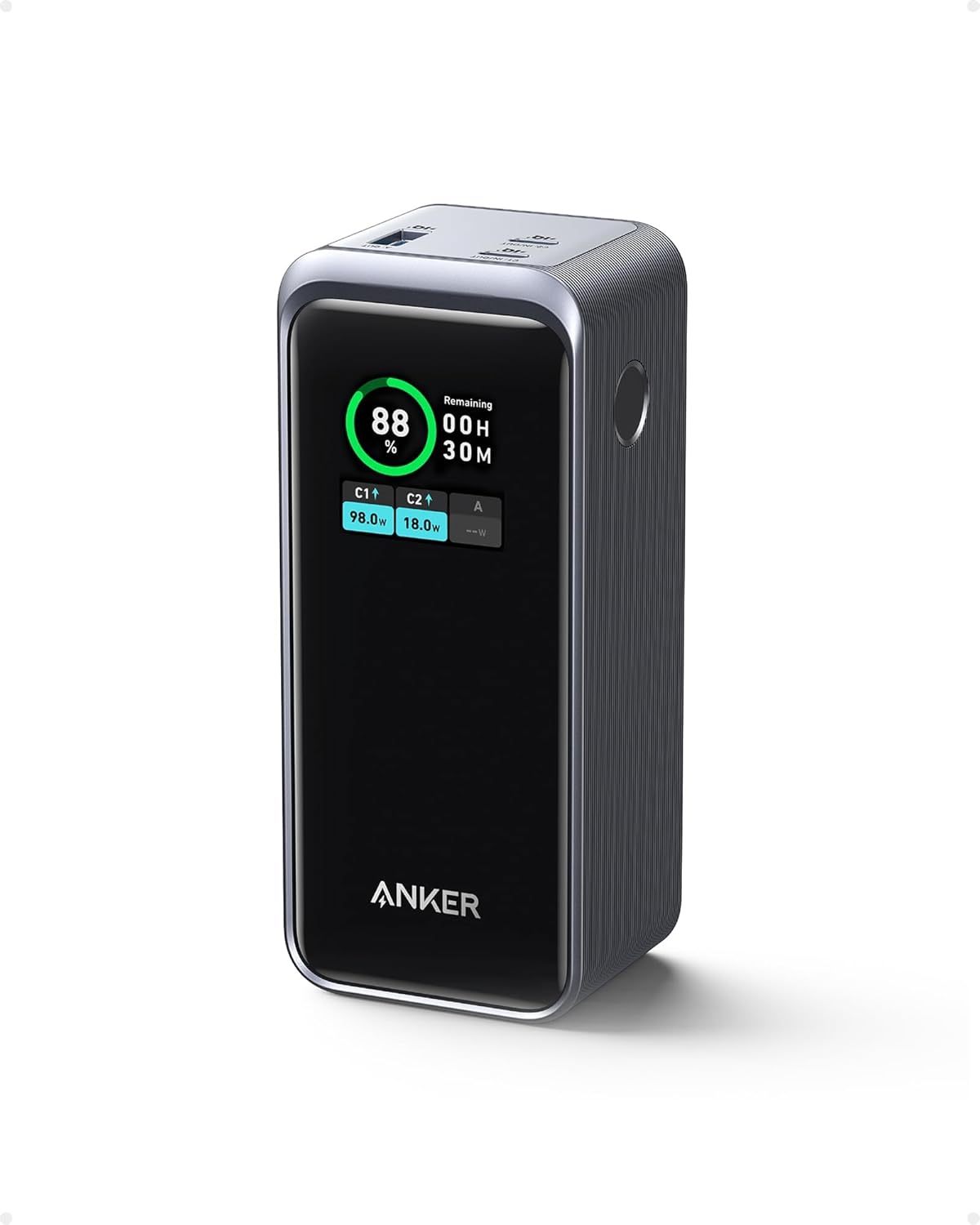 Anker Prime Power Bank, 20,000mAh Portable Charger with 200W Output, Smart Digit...