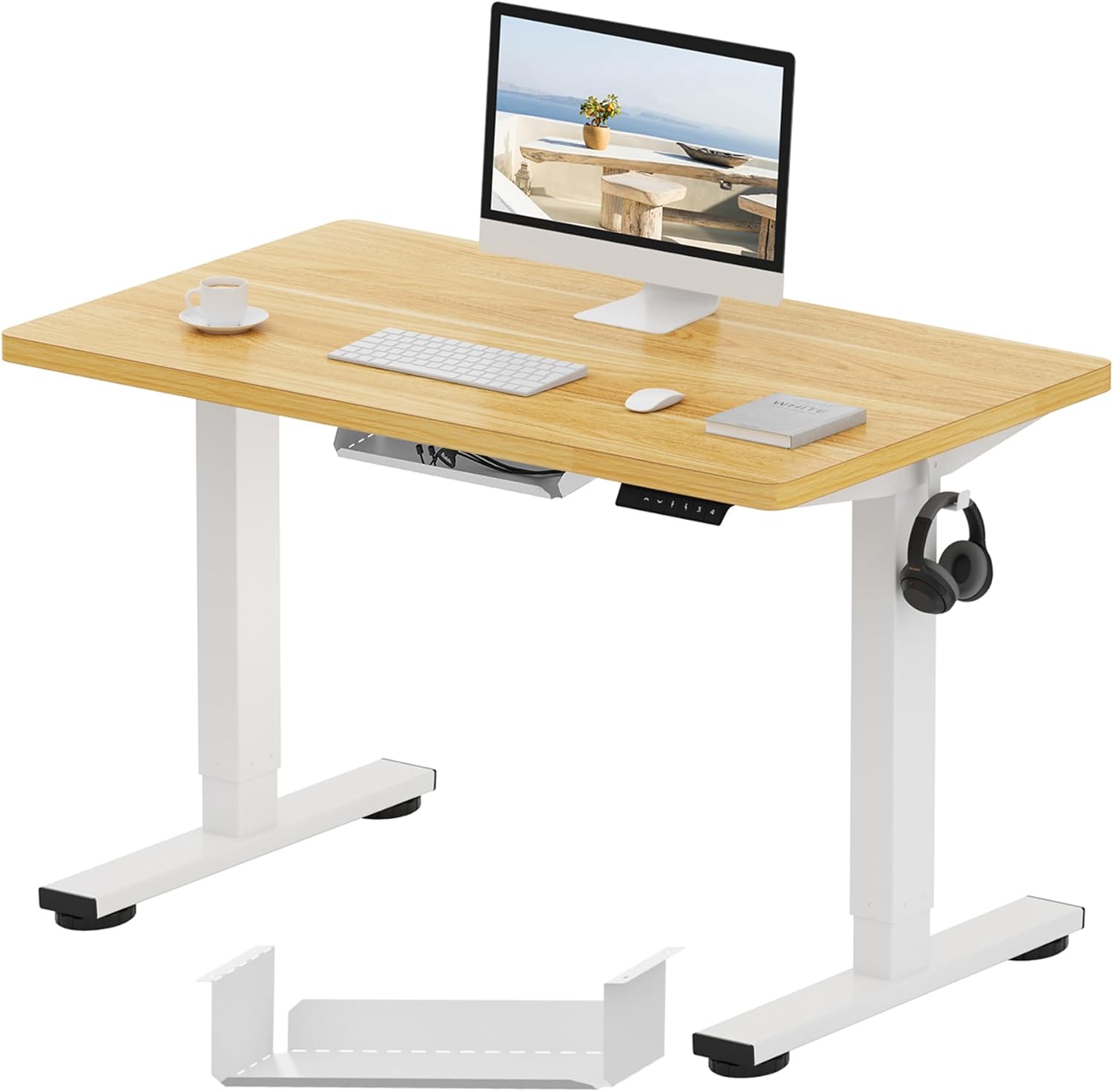FLEXISPOT E1 Plus ONE PIECE Electric Standing Desk Height Adjustable Sit Stand D...