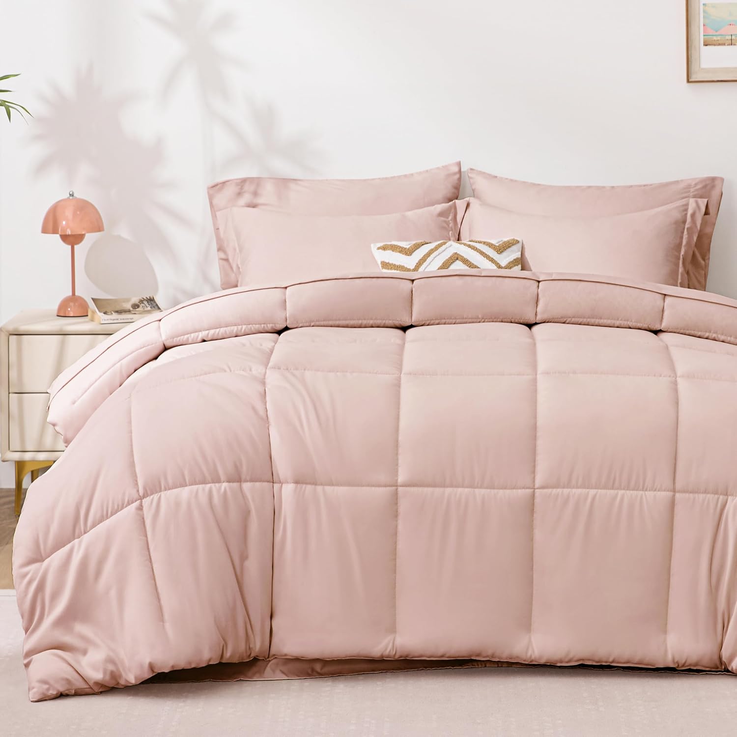 Luxurious Love's Cabin Queen Comforter Set, Special Queen Bed in a Bag, High-Qua...