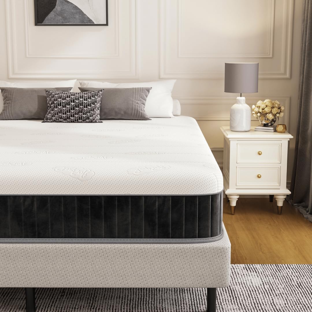 PurrJoys 4FT6 Double Mattress 135x190cm – 25cm Hyb...