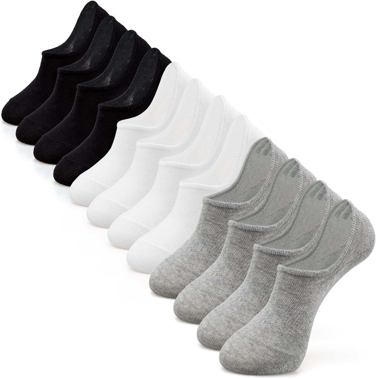 IDEGG No Show Socks Women & Men Low Cut Ankle Short Athletic Running Casual Invi...