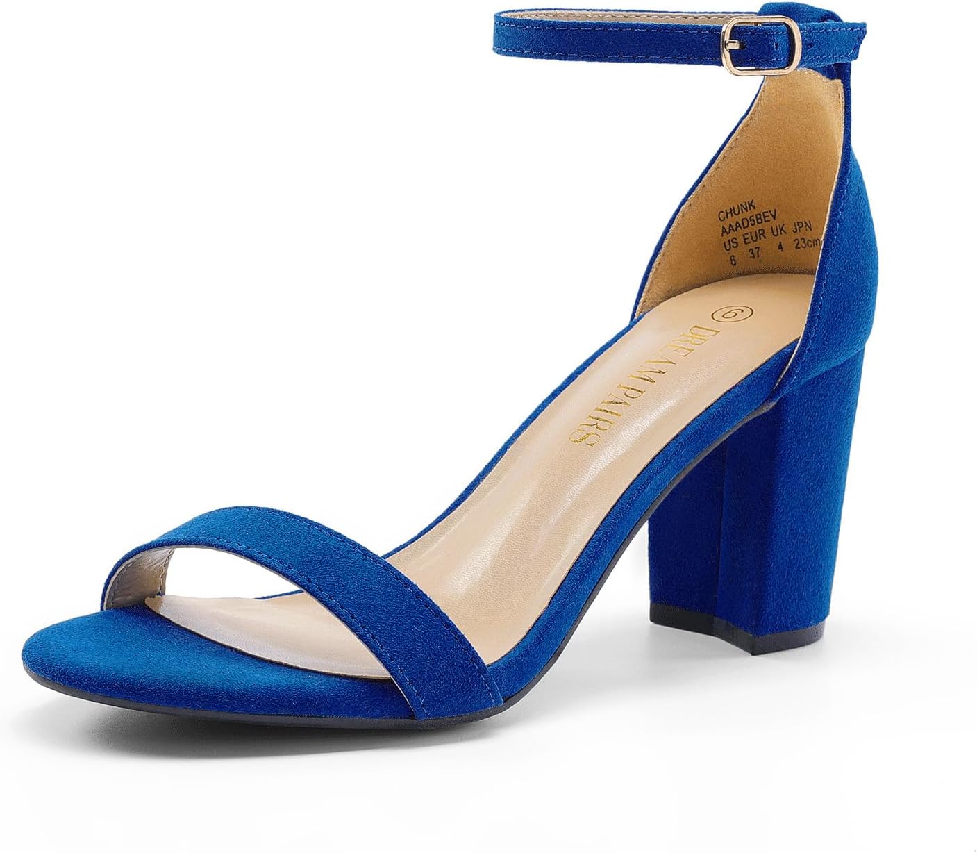 Stylish DREAM PAIRS Women's Chunk Low Heel Pump Sandals, Comfortable Sandals wit...