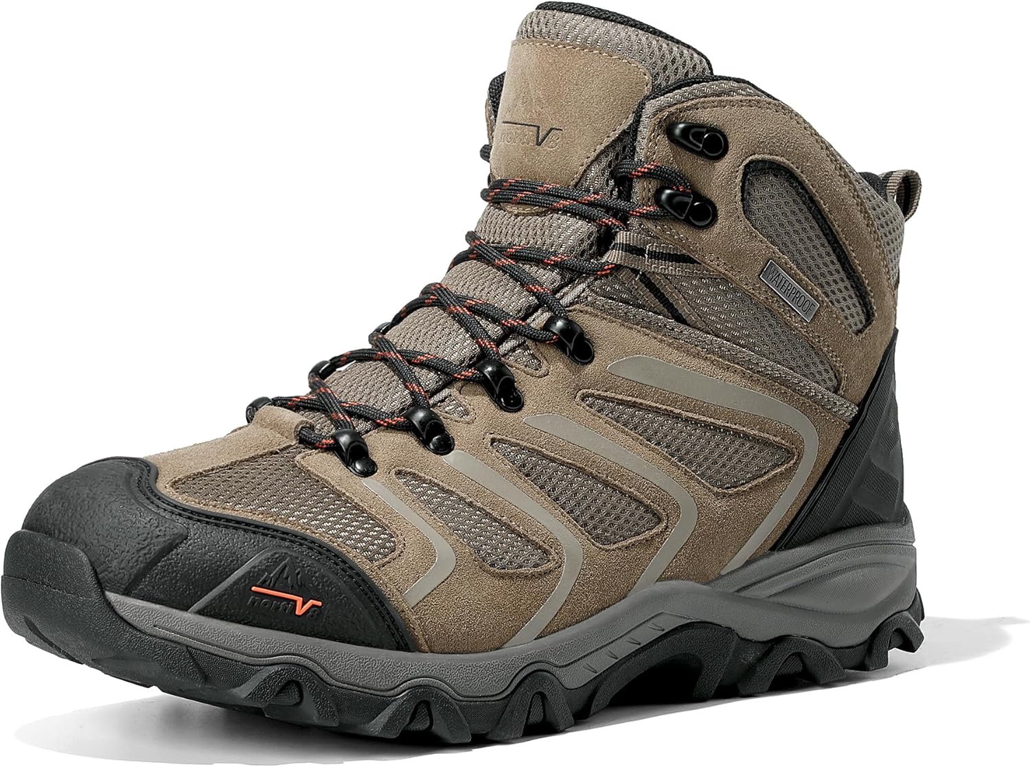 Top-Quality NORTIV 8 Men's Ankle High Hiking Boots, Durable Waterproof Outdoor S...