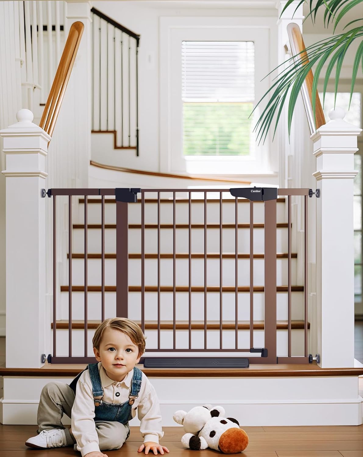 Cumbor 29.7-48" Baby Gate for Stairs, Mom's Choice Awards Winner-Dog Gate for Do...