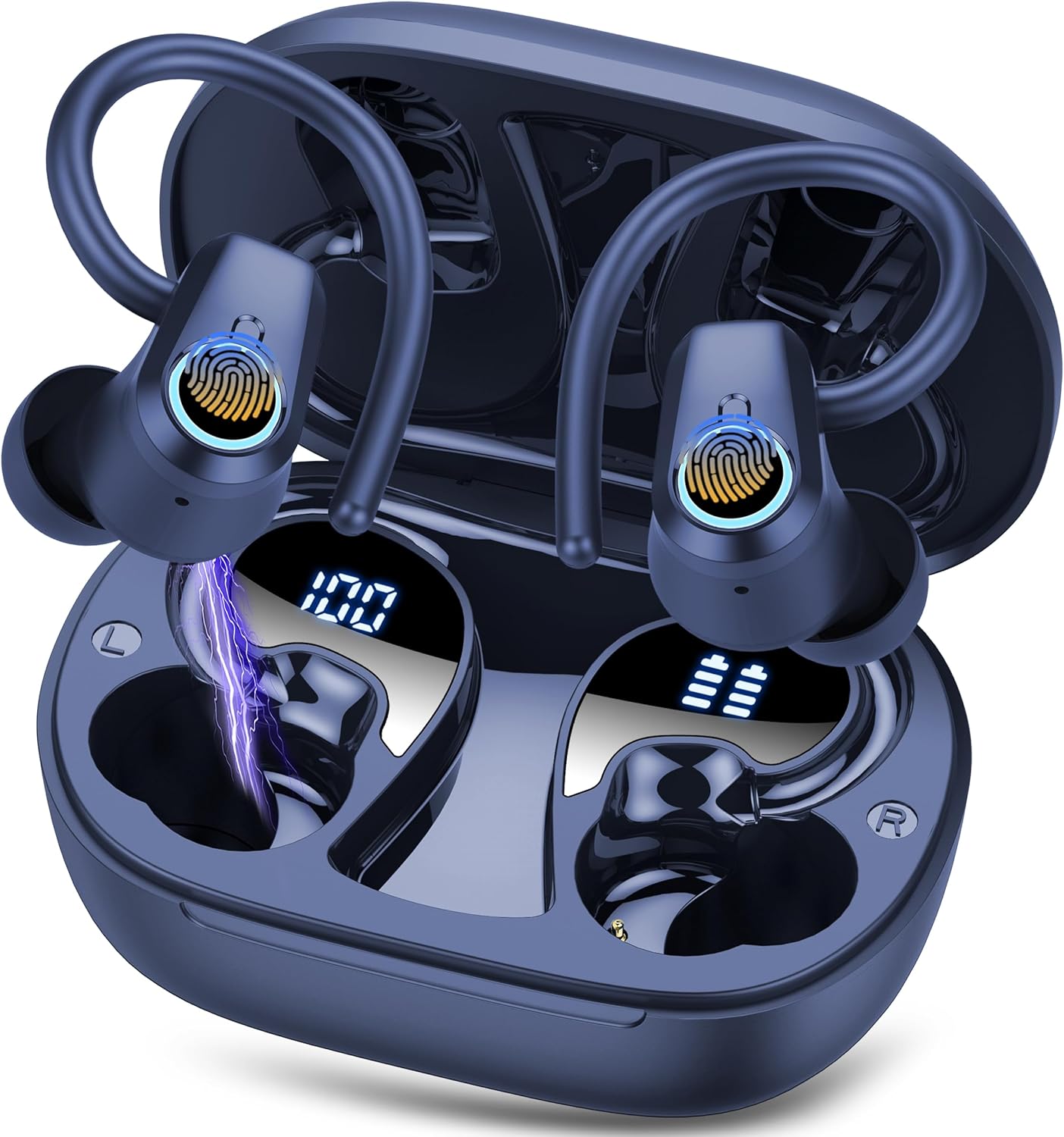 Wireless Earbuds, Bluetooth 5.3 Headphones with 4 ENC Noise Canceling Mic, 50H S...