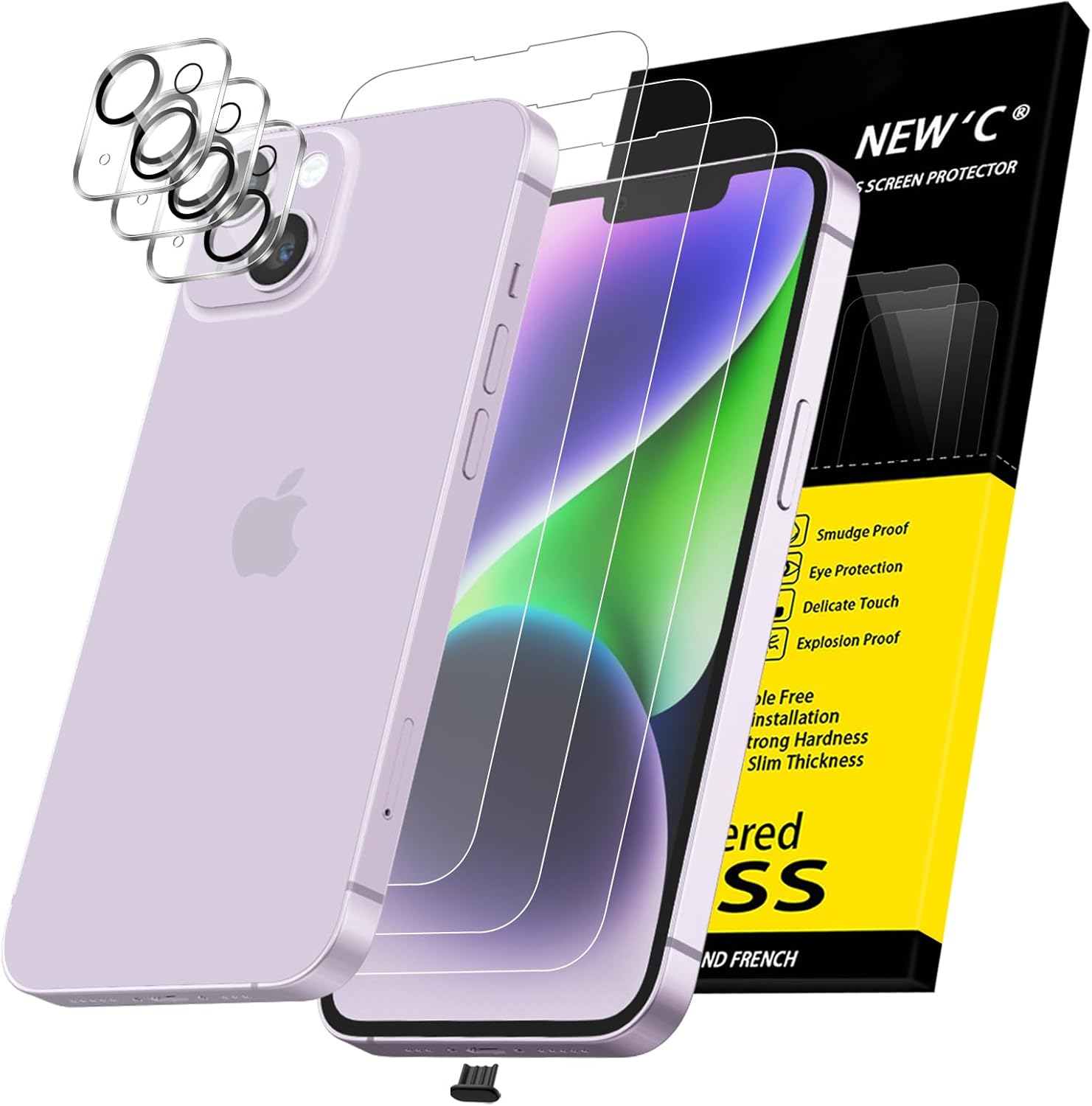 Quality NEW'C Screen Protector, Special 3x Camera Lens Protector for iPhone 14,...