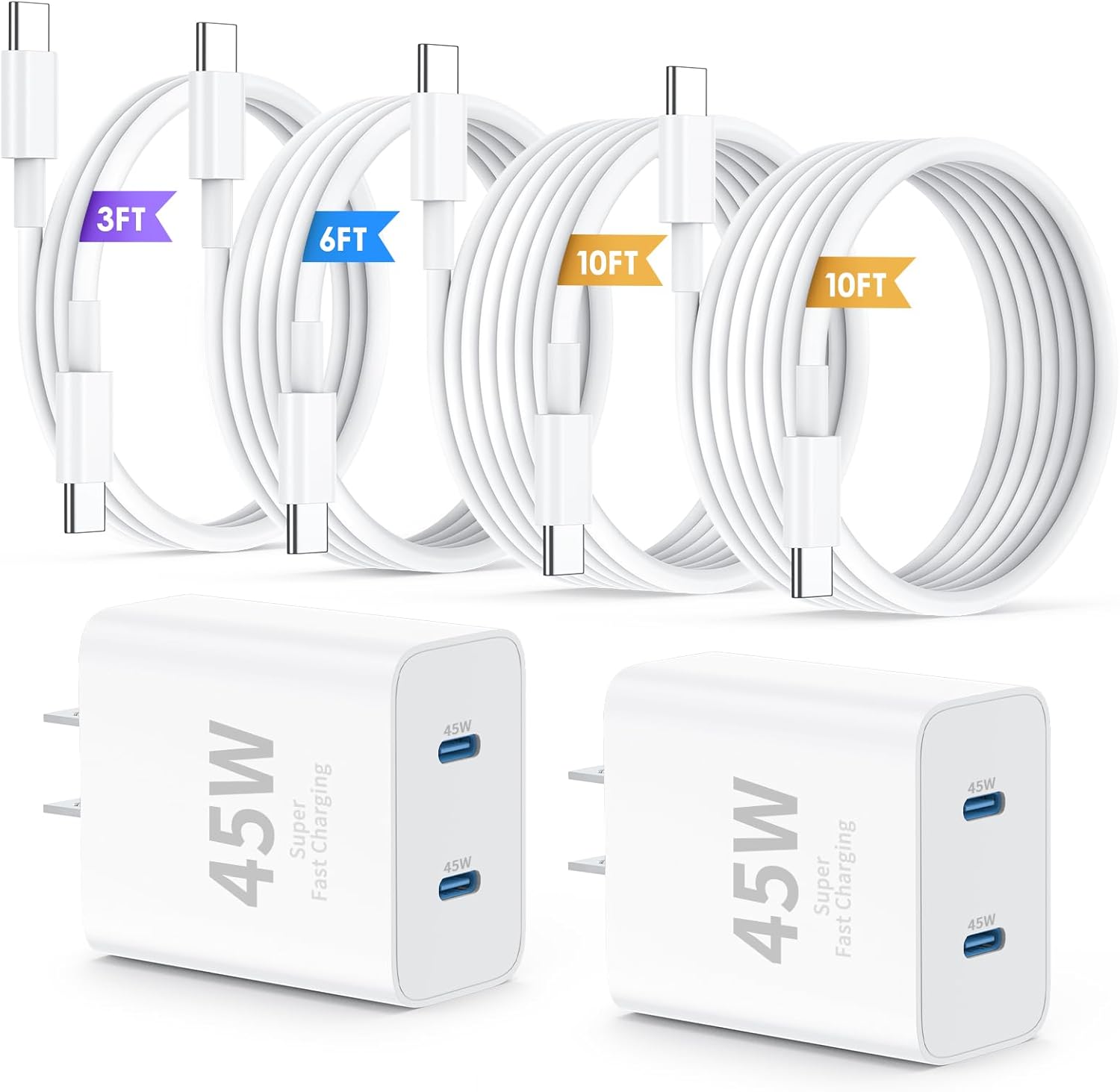 iPhone 17 Pro Max Charger, Special Dual Port USB C Charger Block for Fast Chargi...