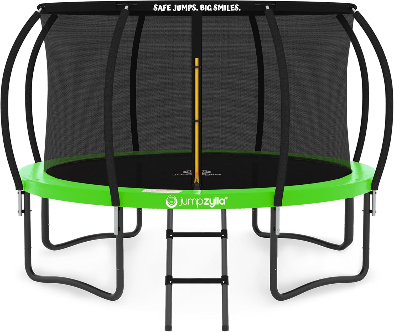 Top-Quality JUMPZYLLA Outdoor Trampoline, Family-Friendly Trampoline With Enclos...