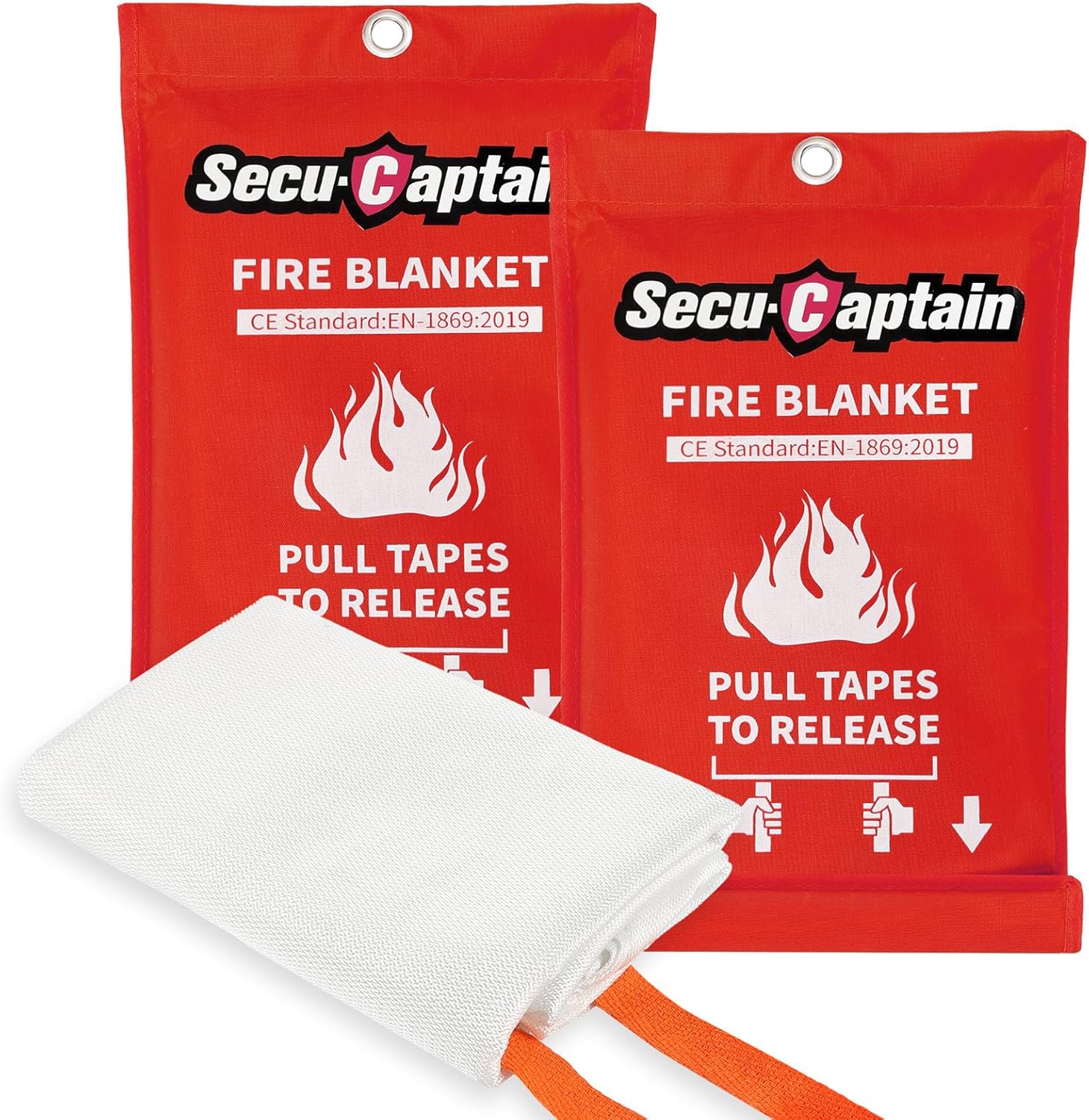 SecuCaptain Emergency Fire Blanket for Home and Ki...