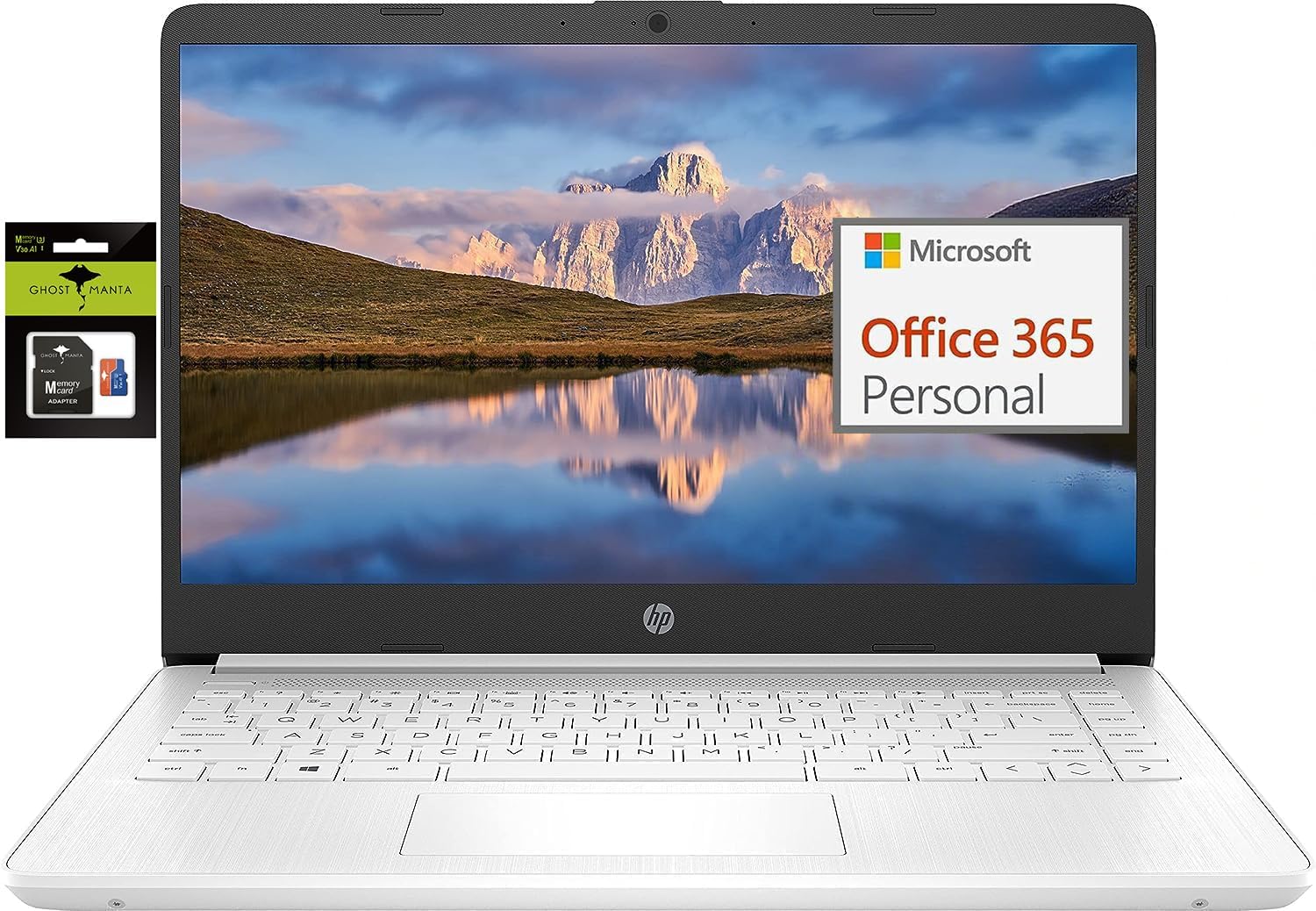 HP 14" Ultral Light Laptop for Students and Business, Intel Quad-Core, 8GB RAM,...