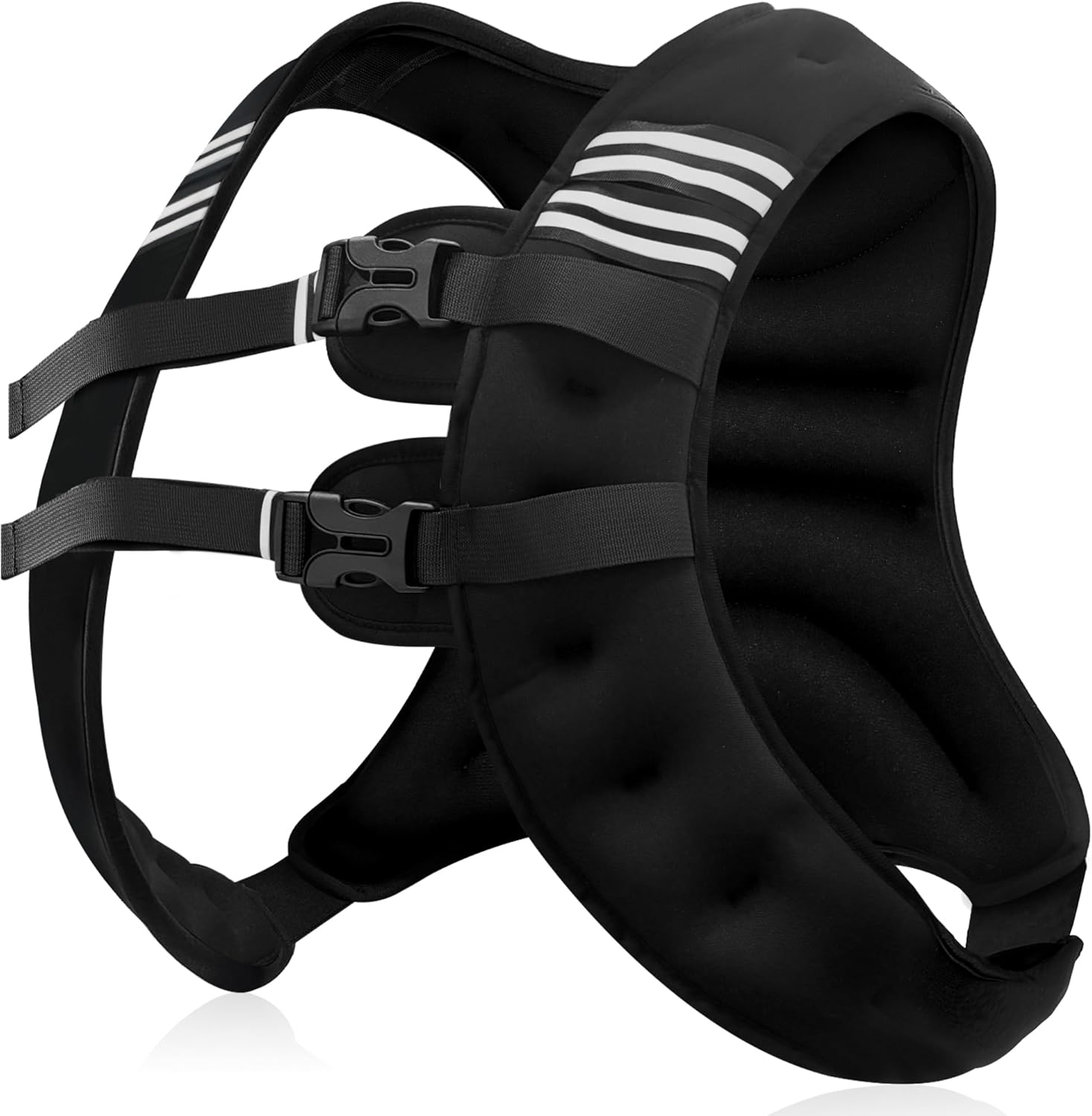 Weighted Vest Men or Women - 5/10/15/20/25/30lbs Weights with Reflective Stripe,...