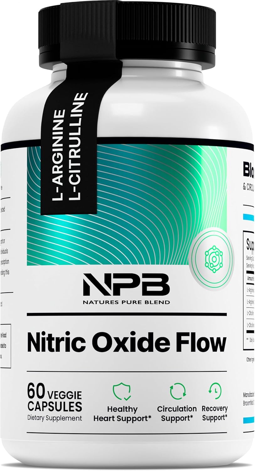 Nature's Pure Blend Nitric Oxide Supplements, Special Heart Support Supplements...