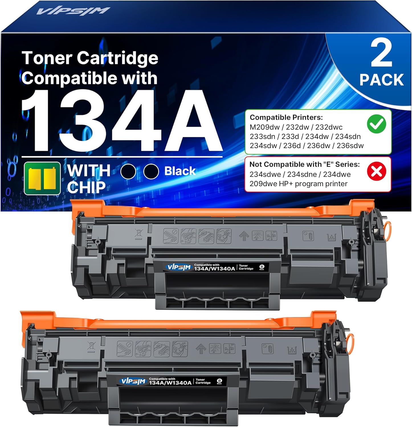 Affordable 134A Toner Cartridges Replacement, High-Quality Toner Cartridges for...