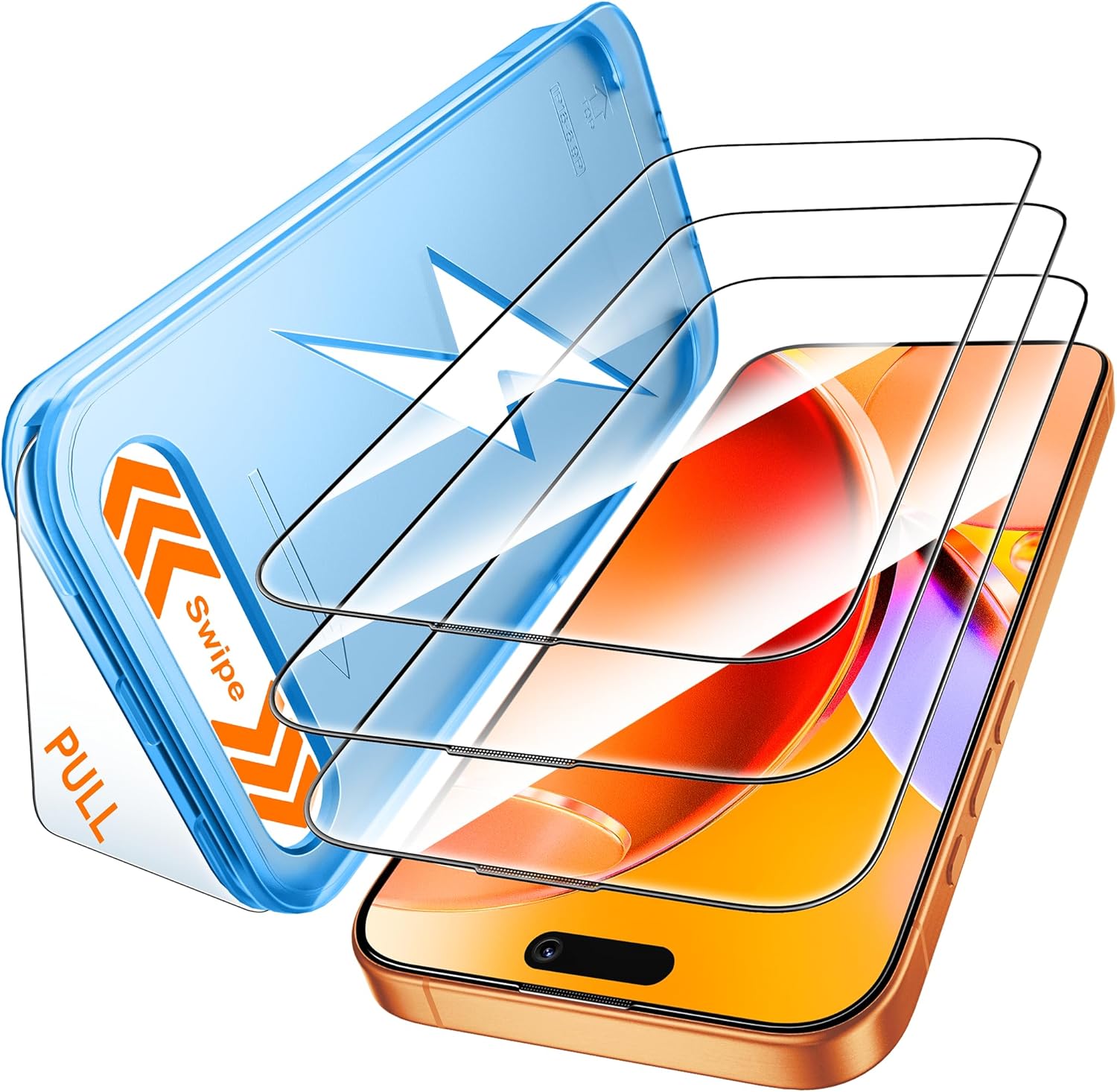 Mkeke Screen Protector for iPhone 17 Pro, Special Tempered Glass Protector with...