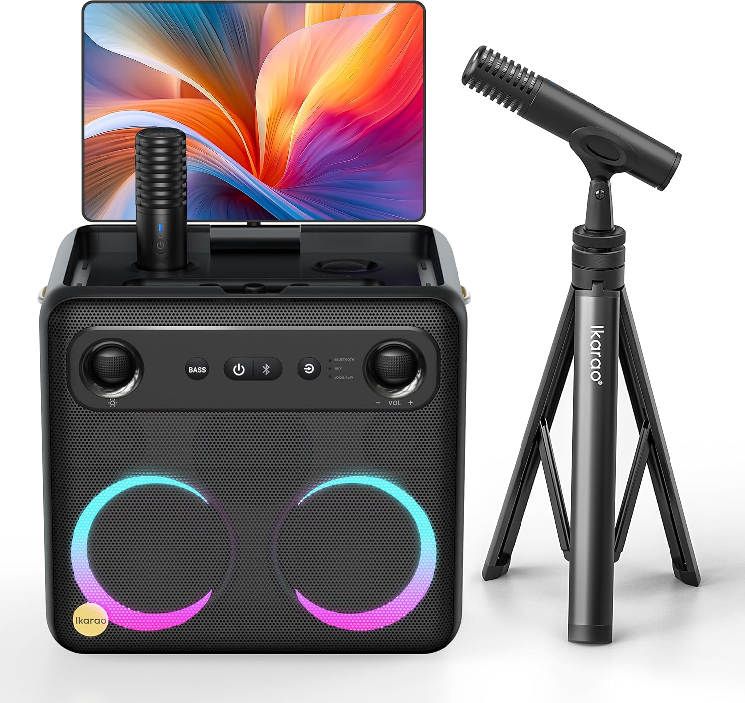 Break X2 Karaoke Machine, Special Karaoke System with Microphone Stand, High-Qua...