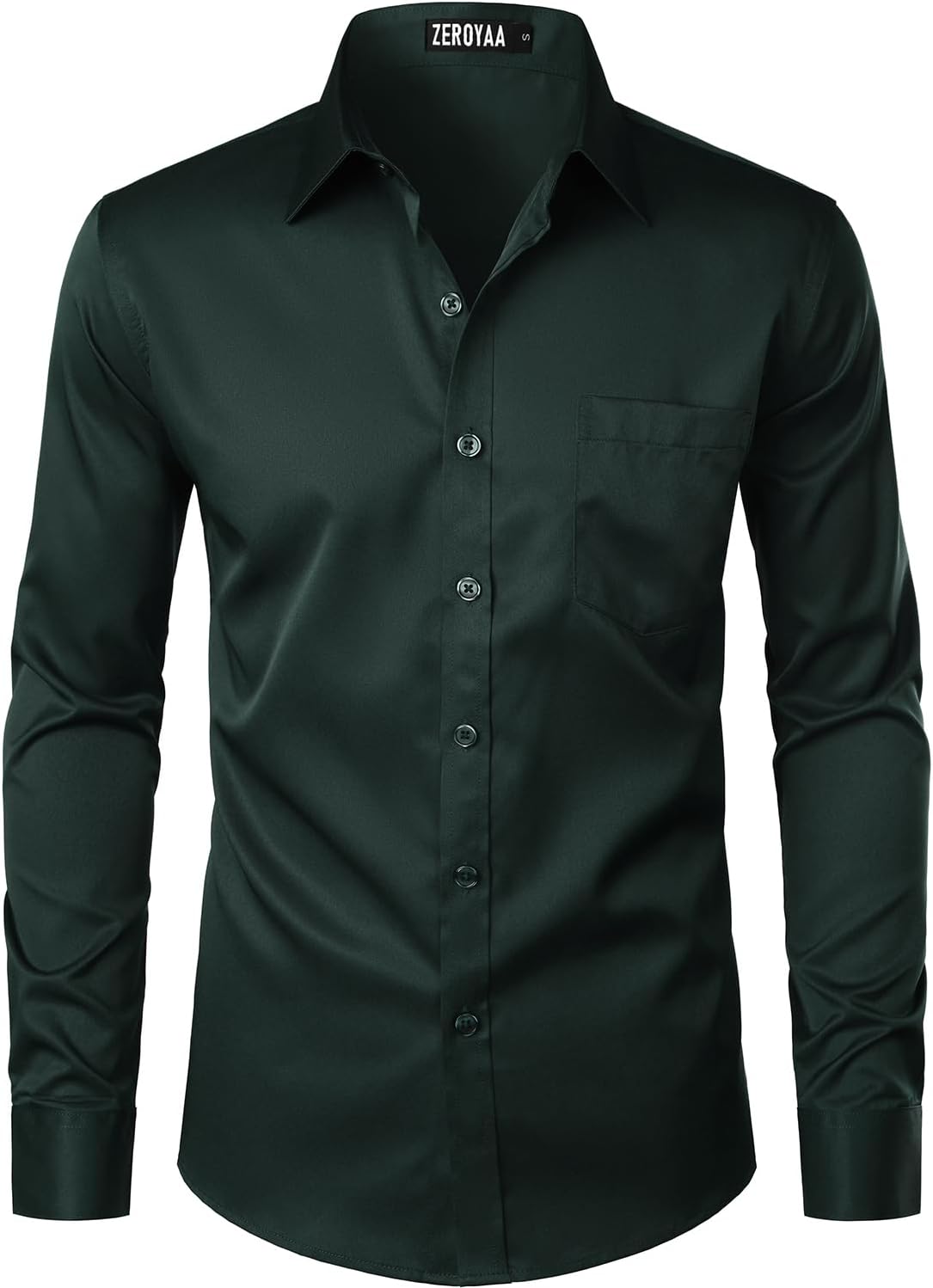 Unique ZEROYAA Men's Stylish Dress Shirt, Special Business Casual Slim Fit Shirt...