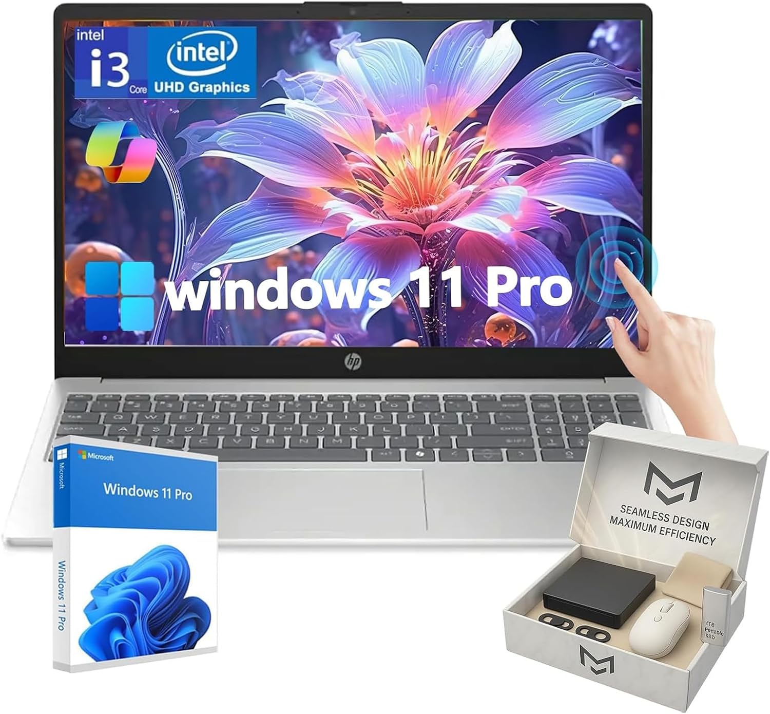 HP Touchscreen Laptop, Special Laptop for Business and Student, High-Quality 15....